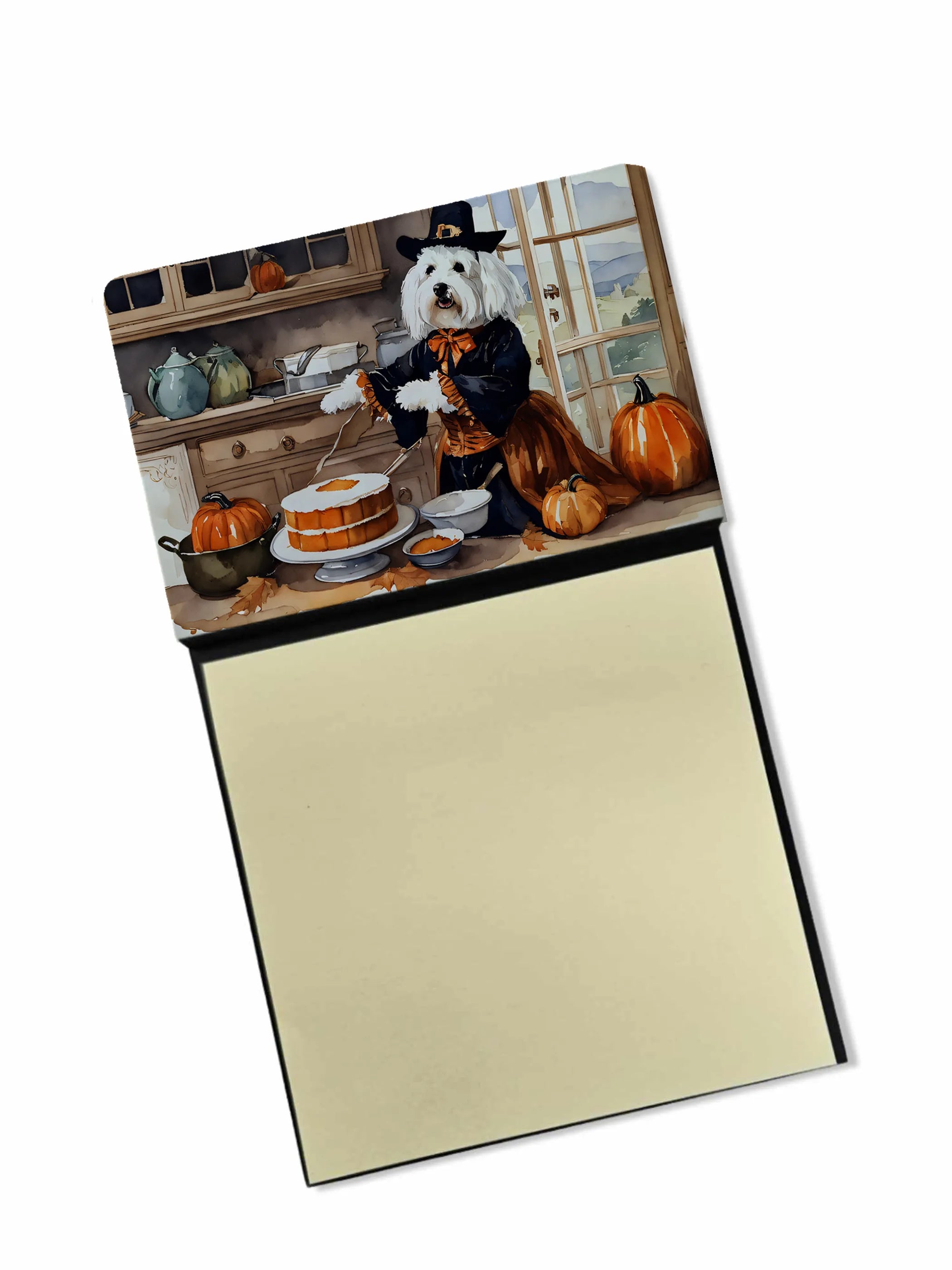 Fall Kitchen Pumpkin Pie Sticky Note Holder - Pack Of: 1 | Collection name: Fall kitchen pumpkin pie