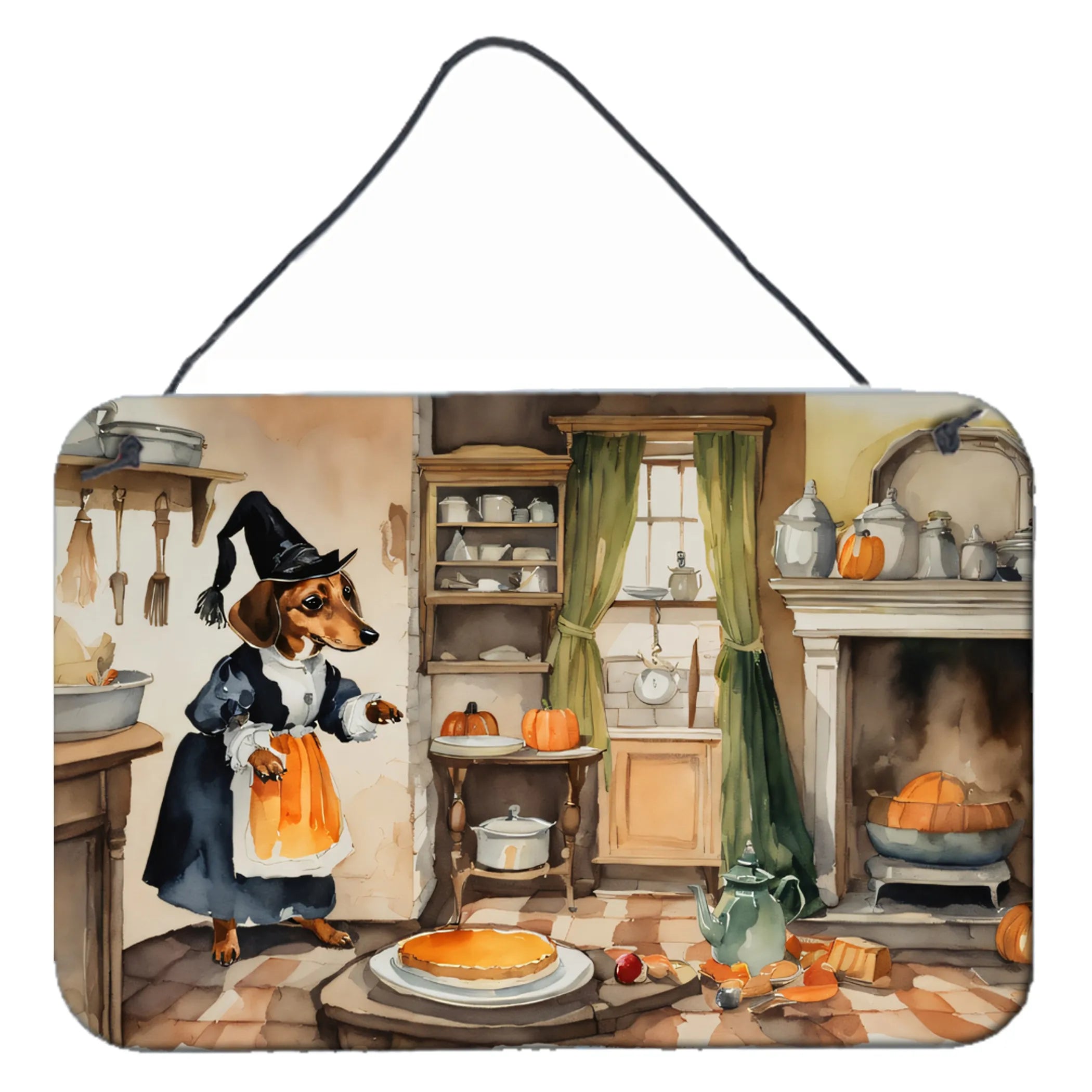 Fall Kitchen Pumpkin Pie Wall or Door Hanging Prints - Size: 8HX12W | Pack Of: 1 | Collection name: Fall kitchen pumpkin pie