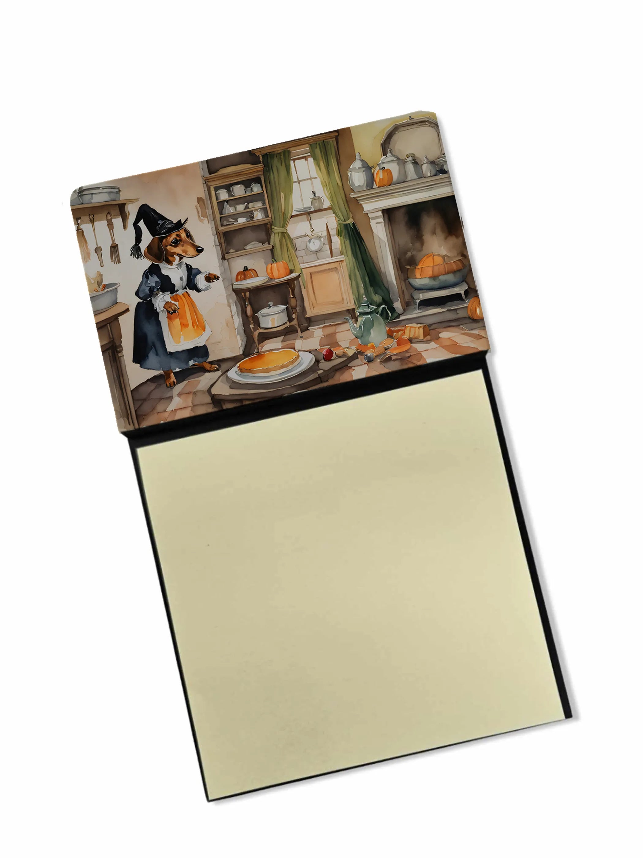 Fall Kitchen Pumpkin Pie Sticky Note Holder - Pack Of: 1 | Collection name: Fall kitchen pumpkin pie