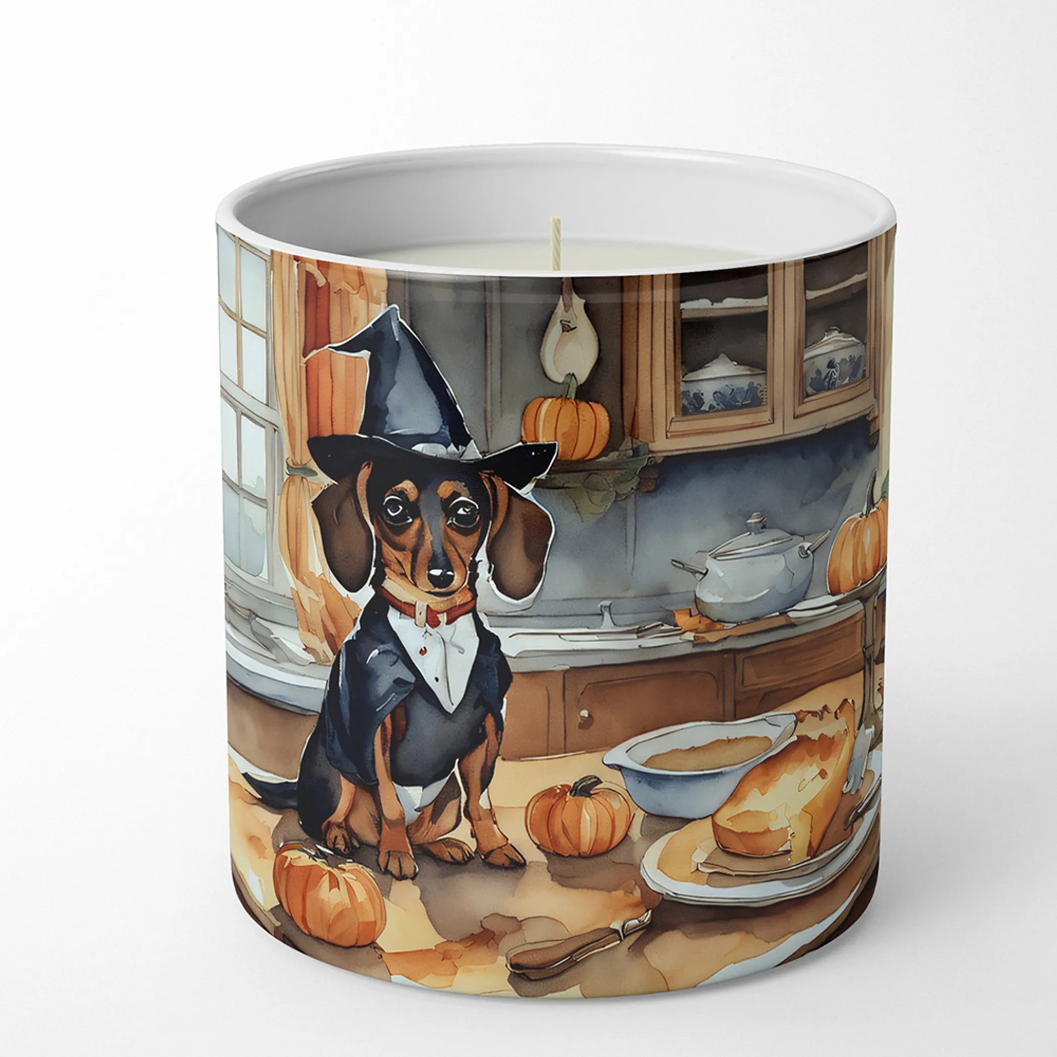 Fall Kitchen Pumpkin Pie Decorative Soy Candle - Size: 10 OZ | Pack Of: 1 | Collection name: Fall kitchen pumpkin pie
