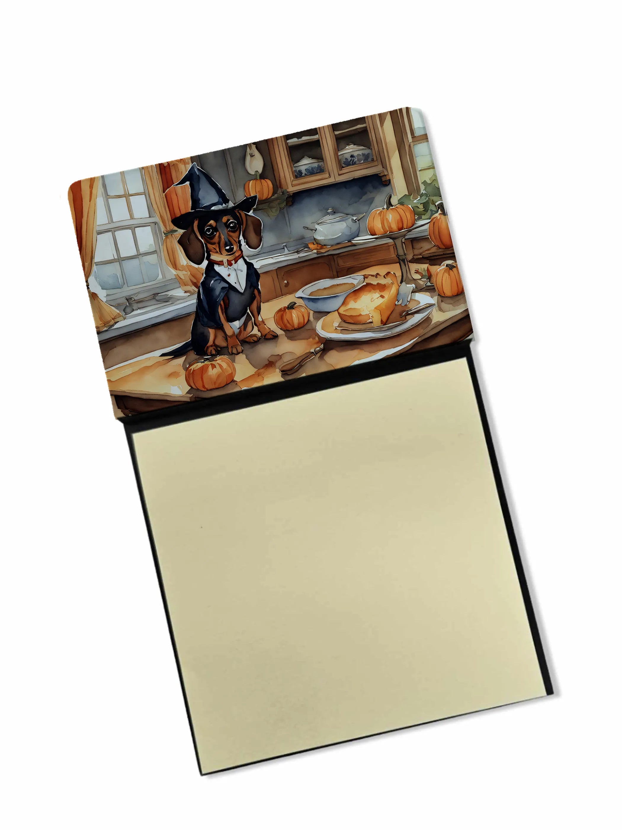 Fall Kitchen Pumpkin Pie Sticky Note Holder - Pack Of: 1 | Collection name: Fall kitchen pumpkin pie