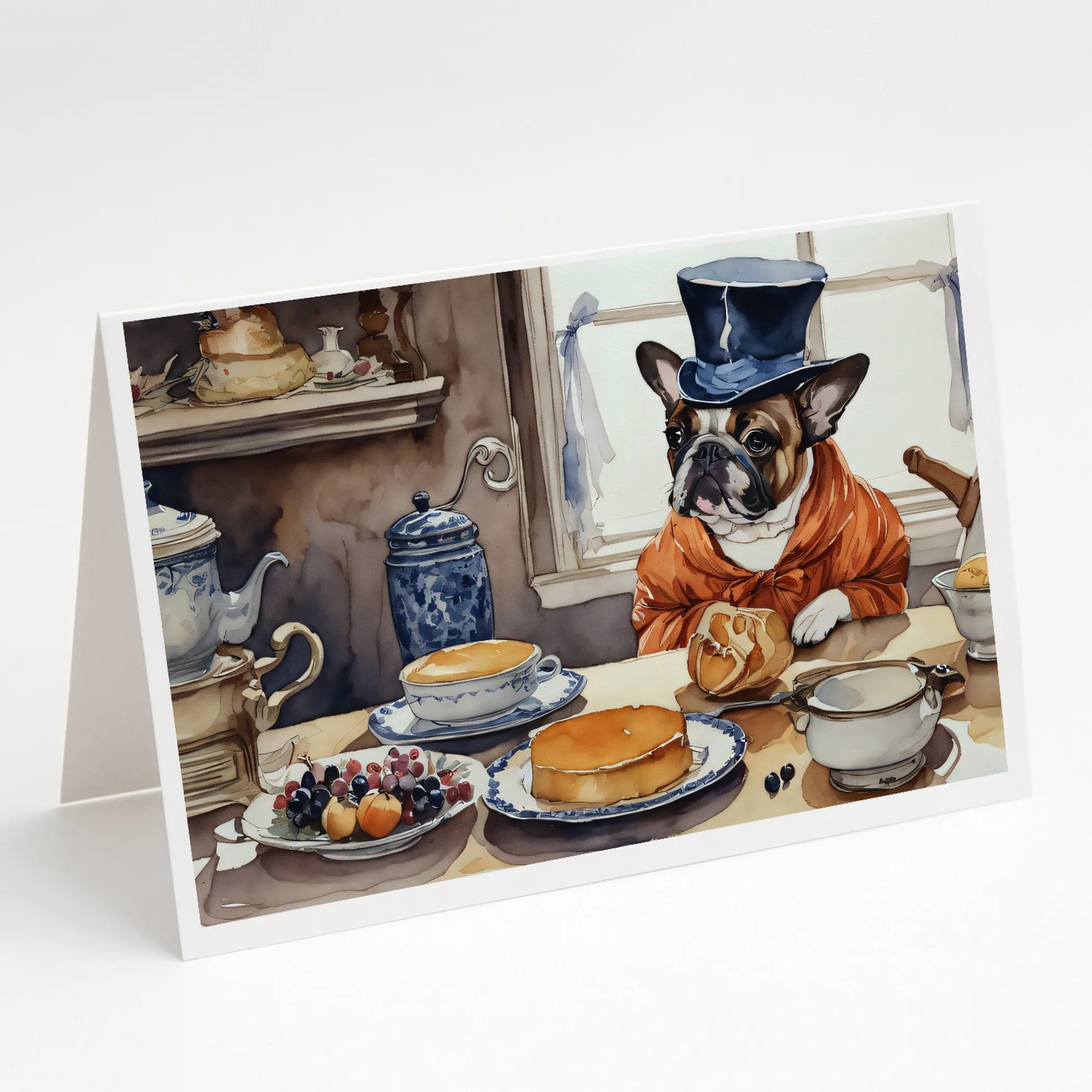 Fall Kitchen Pumpkin Pie Greeting Cards  - Size: 5X7 | Pack Of: 1 | Collection name: Fall kitchen pumpkin pie