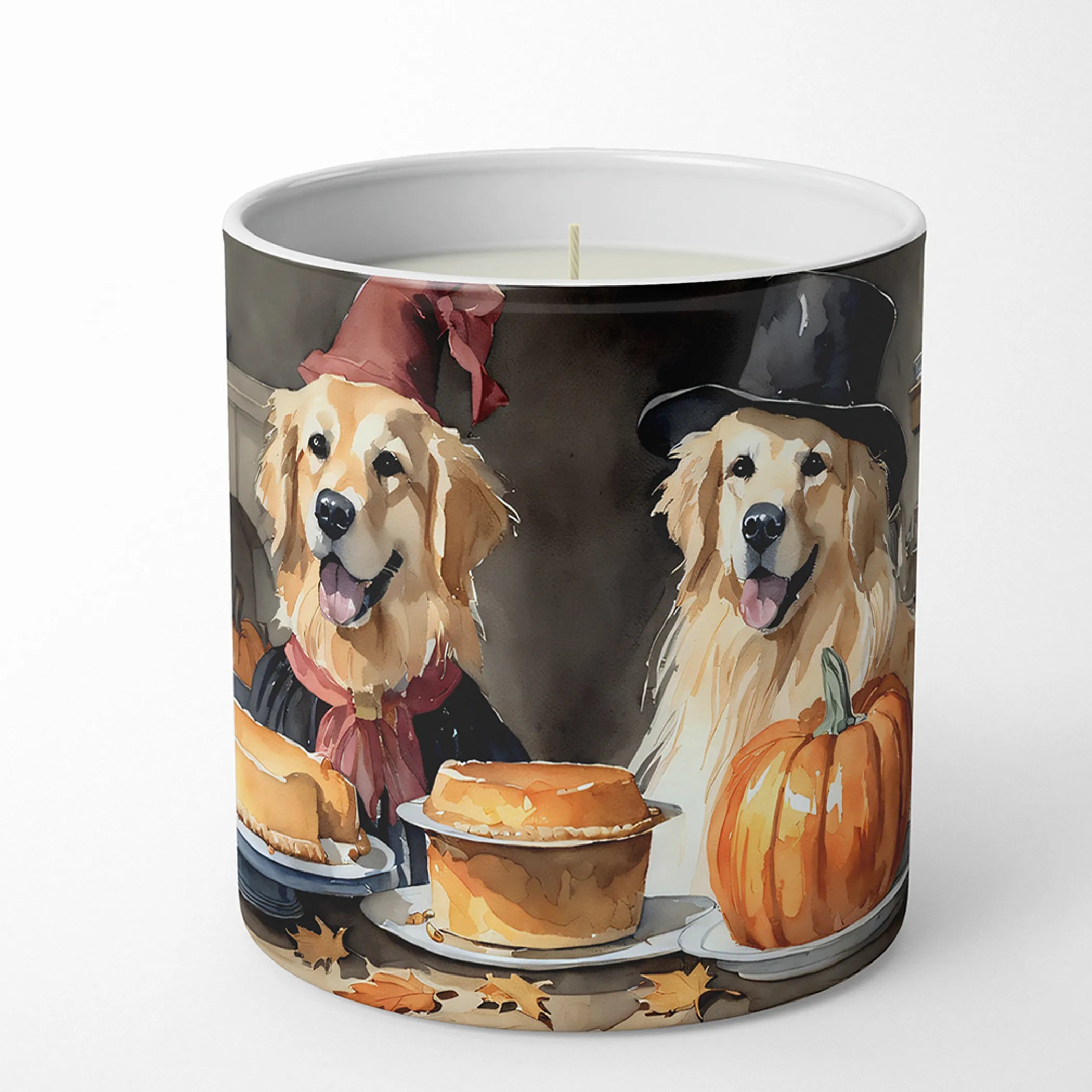 Fall Kitchen Pumpkin Pie Decorative Soy Candle - Size: 10 OZ | Pack Of: 1 | Collection name: Fall kitchen pumpkin pie