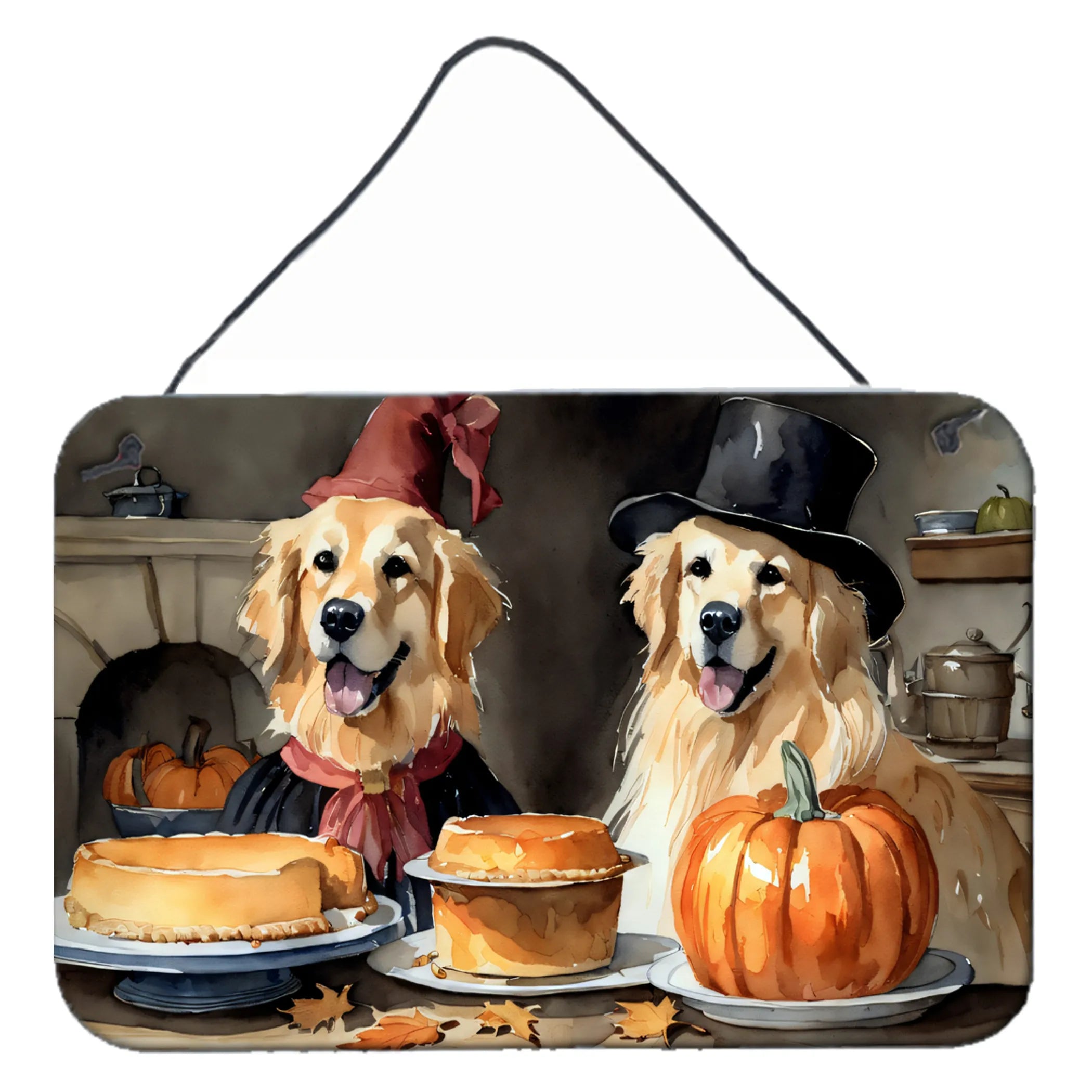 Fall Kitchen Pumpkin Pie Wall or Door Hanging Prints - Size: 8HX12W | Pack Of: 1 | Collection name: Fall kitchen pumpkin pie