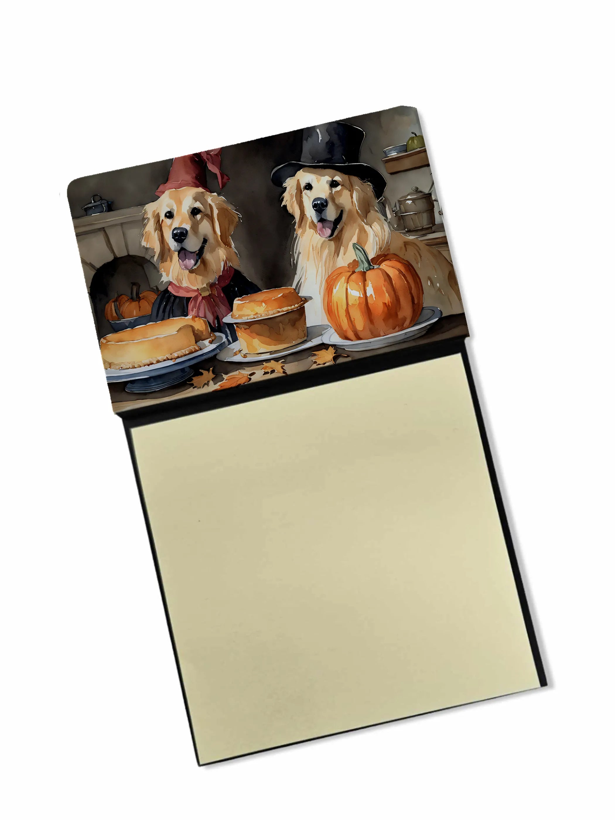 Fall Kitchen Pumpkin Pie Sticky Note Holder - Pack Of: 1 | Collection name: Fall kitchen pumpkin pie