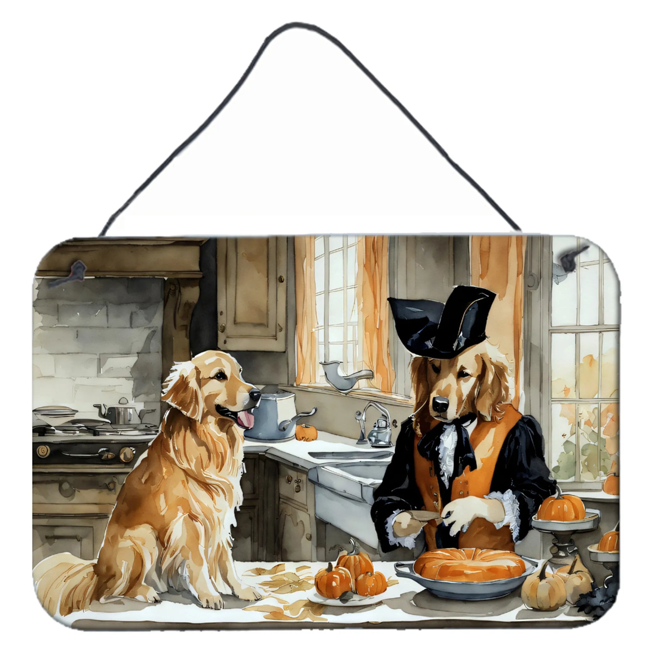 Fall Kitchen Pumpkin Pie Wall or Door Hanging Prints - Size: 8HX12W | Pack Of: 1 | Collection name: Fall kitchen pumpkin pie
