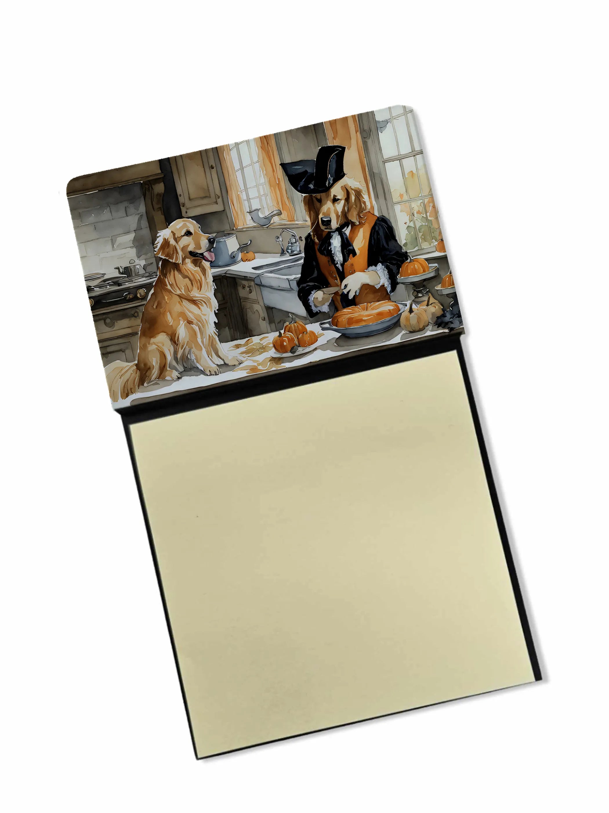 Fall Kitchen Pumpkin Pie Sticky Note Holder - Pack Of: 1 | Collection name: Fall kitchen pumpkin pie