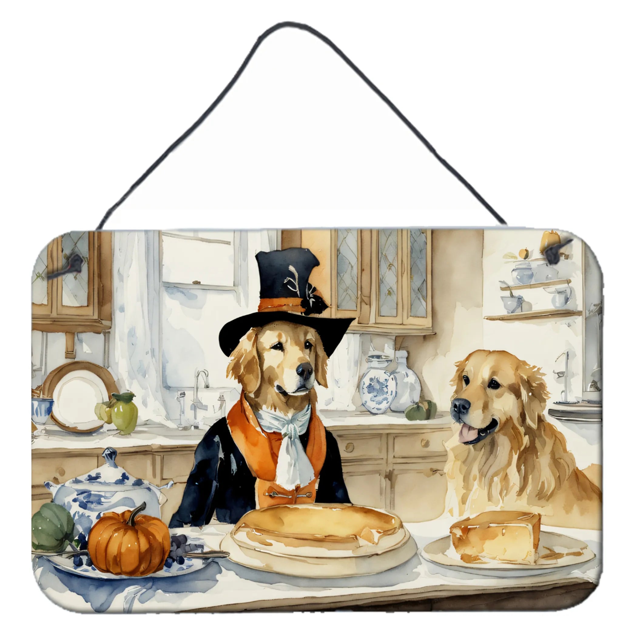 Fall Kitchen Pumpkin Pie Wall or Door Hanging Prints - Size: 8HX12W | Pack Of: 1 | Collection name: Fall kitchen pumpkin pie