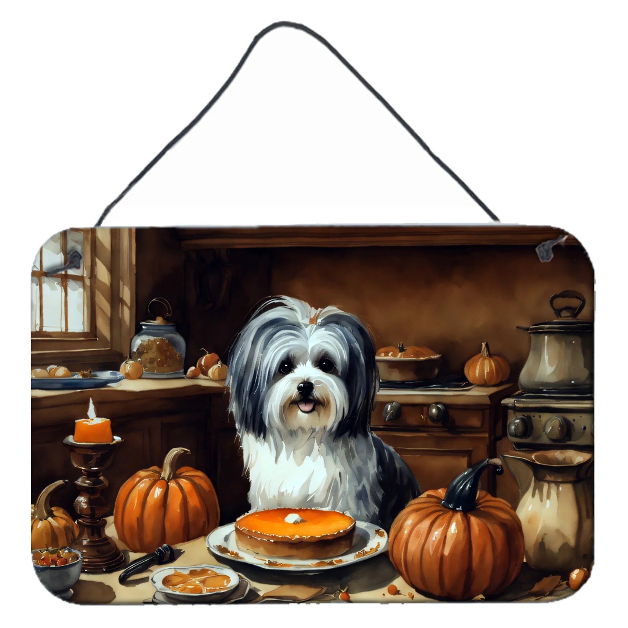 Fall Kitchen Pumpkin Pie Wall or Door Hanging Prints - Size: 8HX12W | Pack Of: 1 | Collection name: Fall kitchen pumpkin pie