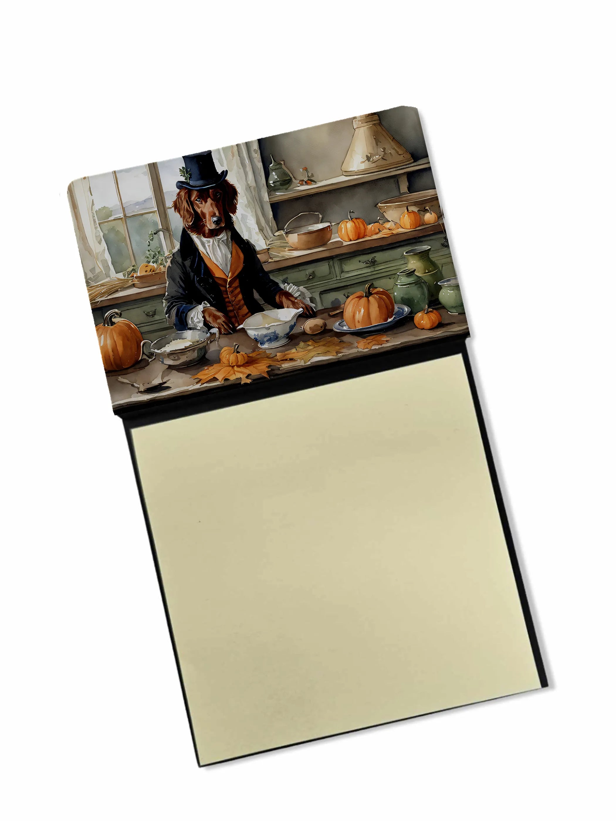 Fall Kitchen Pumpkin Pie Sticky Note Holder - Pack Of: 1 | Collection name: Fall kitchen pumpkin pie