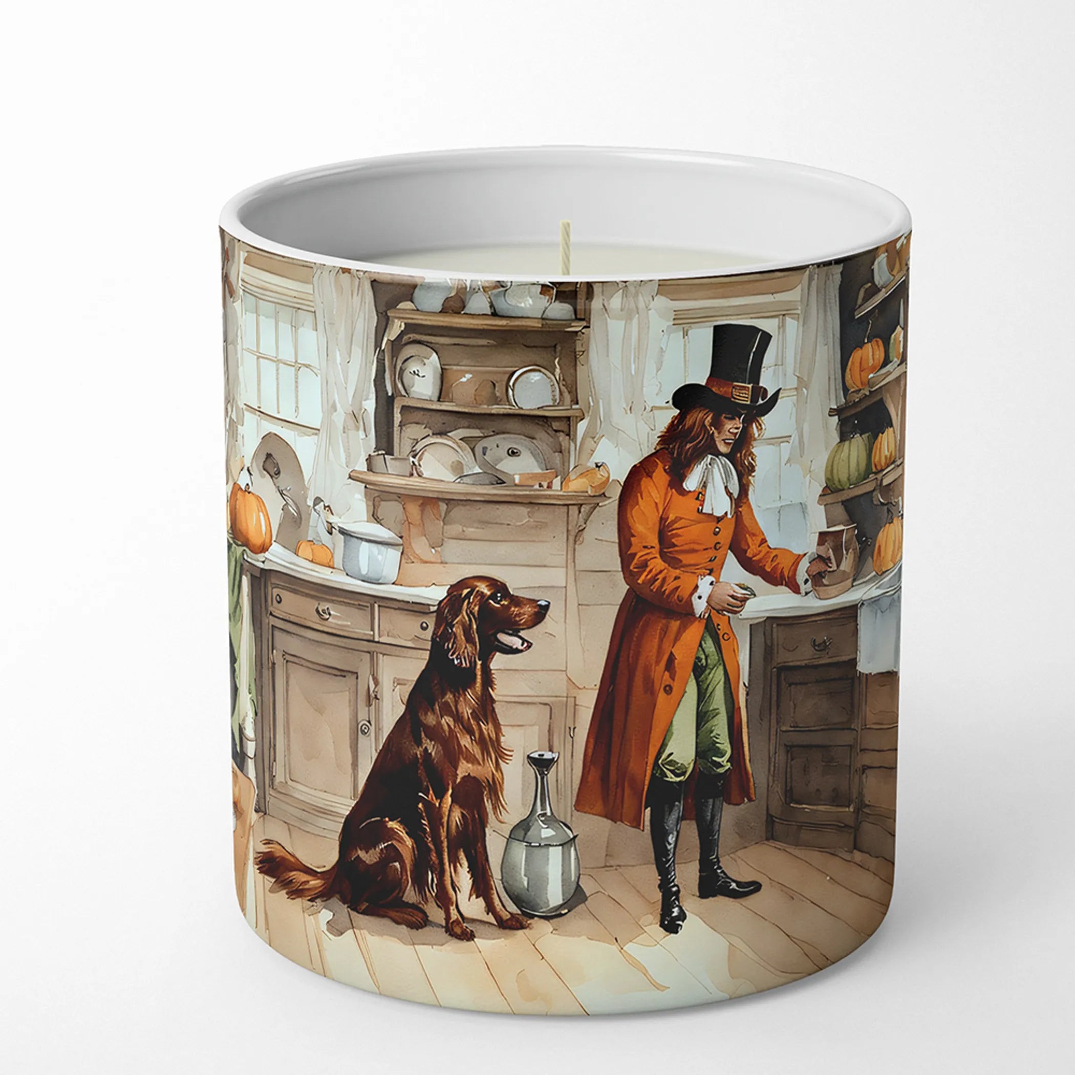 Fall Kitchen Pumpkin Pie Decorative Soy Candle - Size: 10 OZ | Pack Of: 1 | Collection name: Fall kitchen pumpkin pie