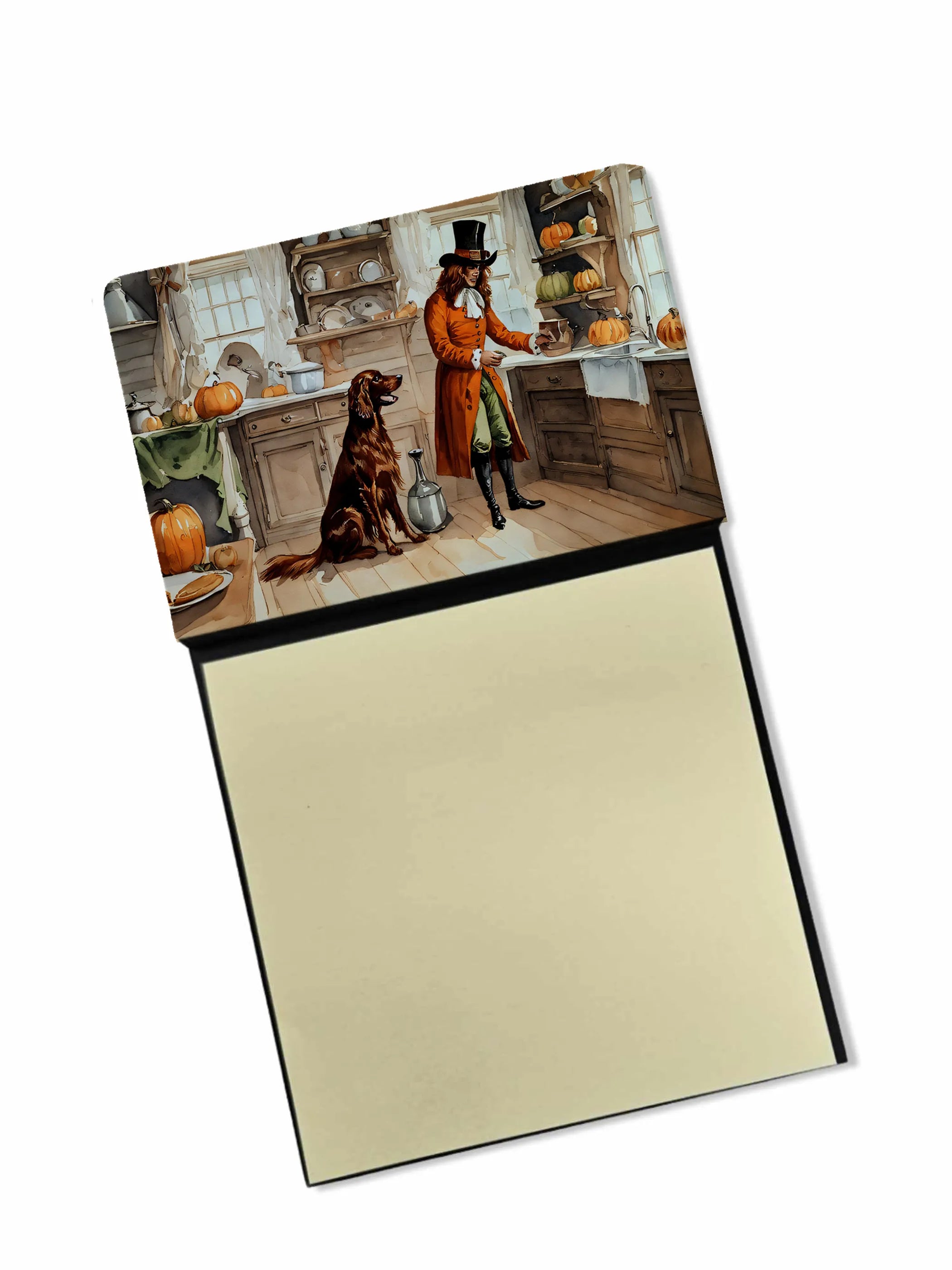 Fall Kitchen Pumpkin Pie Sticky Note Holder - Pack Of: 1 | Collection name: Fall kitchen pumpkin pie