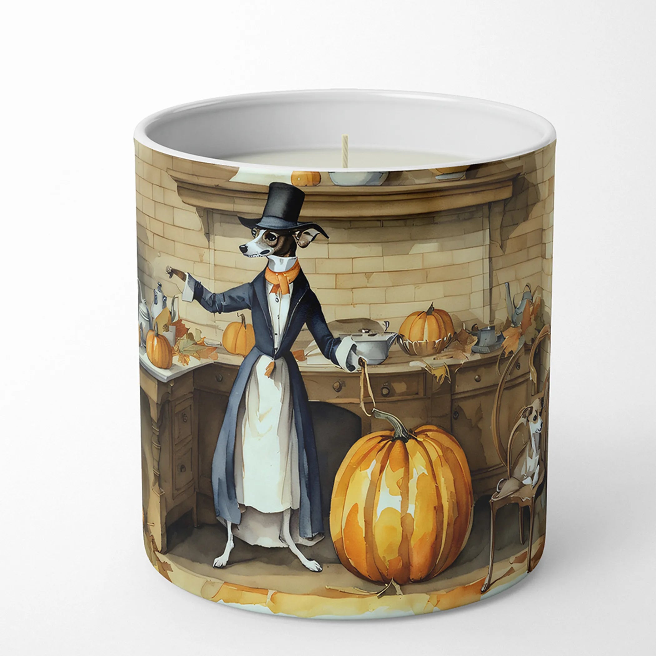 Fall Kitchen Pumpkin Pie Decorative Soy Candle - Size: 10 OZ | Pack Of: 1 | Collection name: Fall kitchen pumpkin pie
