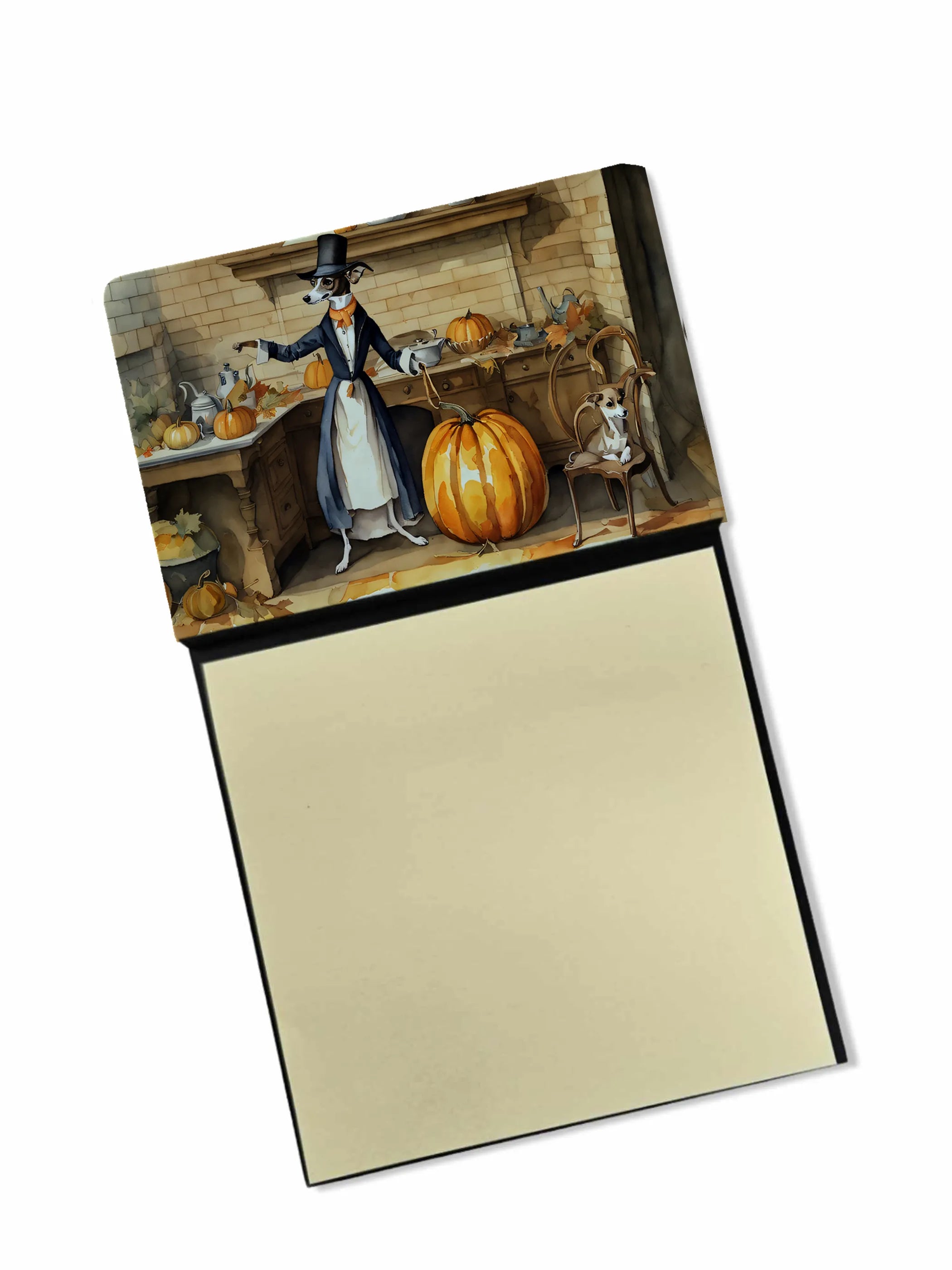 Fall Kitchen Pumpkin Pie Sticky Note Holder - Pack Of: 1 | Collection name: Fall kitchen pumpkin pie