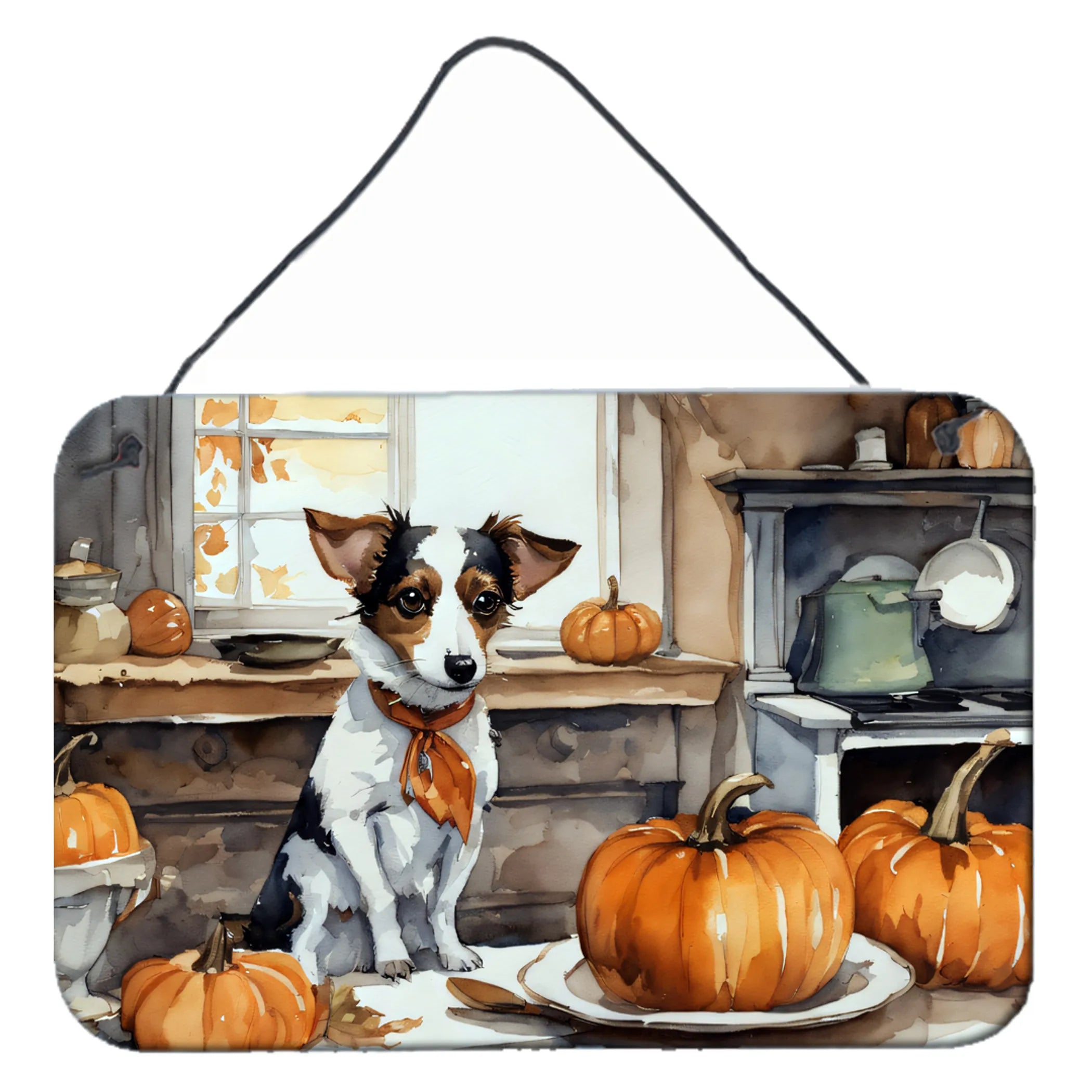 Fall Kitchen Pumpkin Pie Wall or Door Hanging Prints - Size: 8HX12W | Pack Of: 1 | Collection name: Fall kitchen pumpkin pie