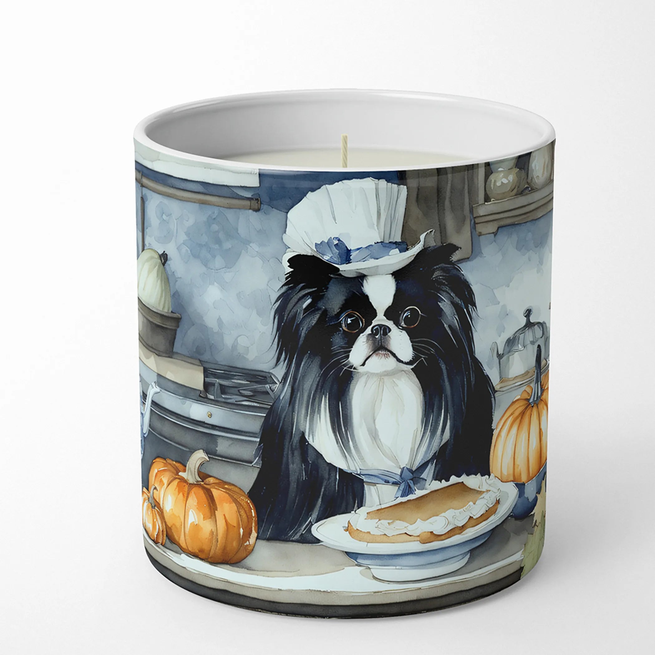 Fall Kitchen Pumpkin Pie Decorative Soy Candle - Size: 10 OZ | Pack Of: 1 | Collection name: Fall kitchen pumpkin pie