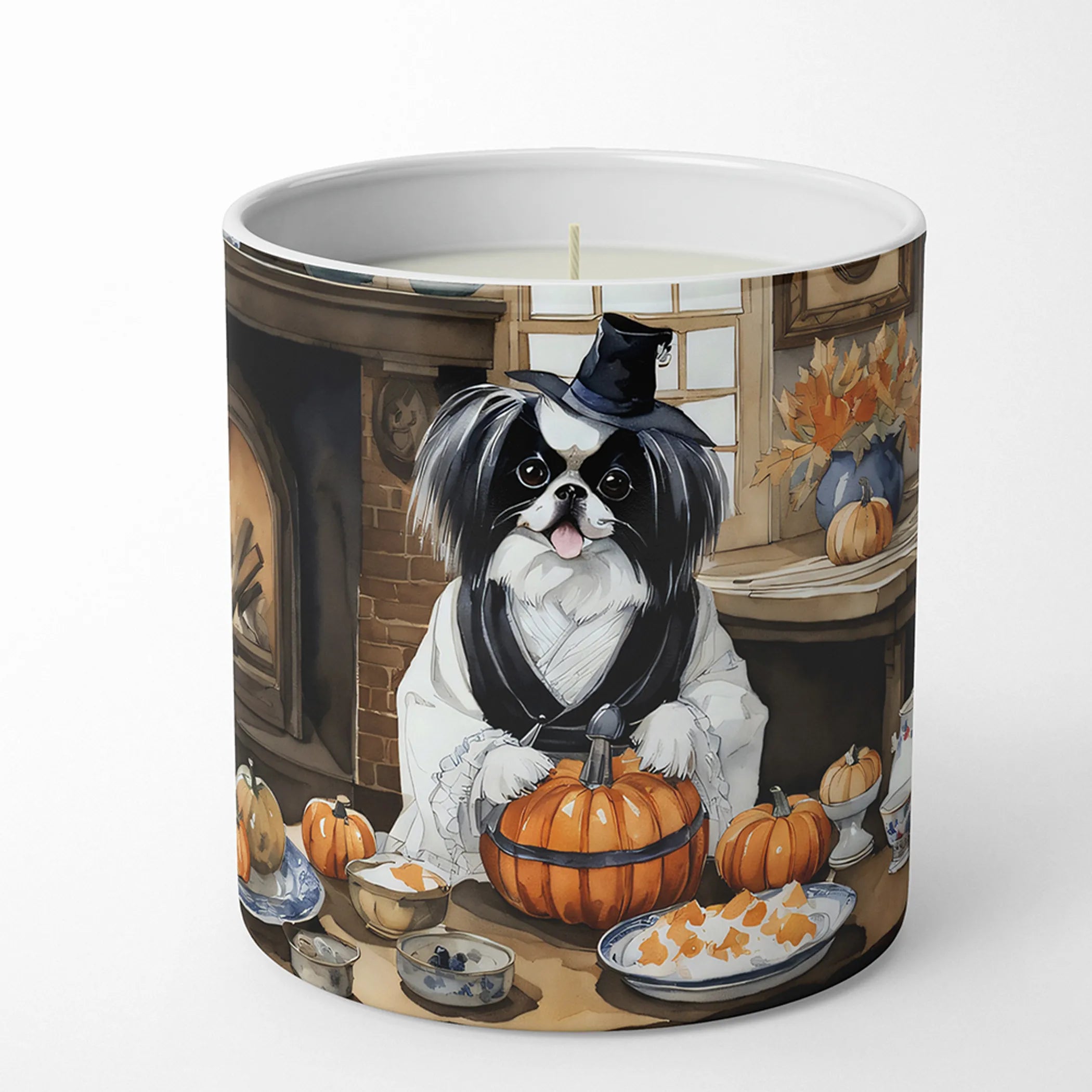 Fall Kitchen Pumpkin Pie Decorative Soy Candle - Size: 10 OZ | Pack Of: 1 | Collection name: Fall kitchen pumpkin pie
