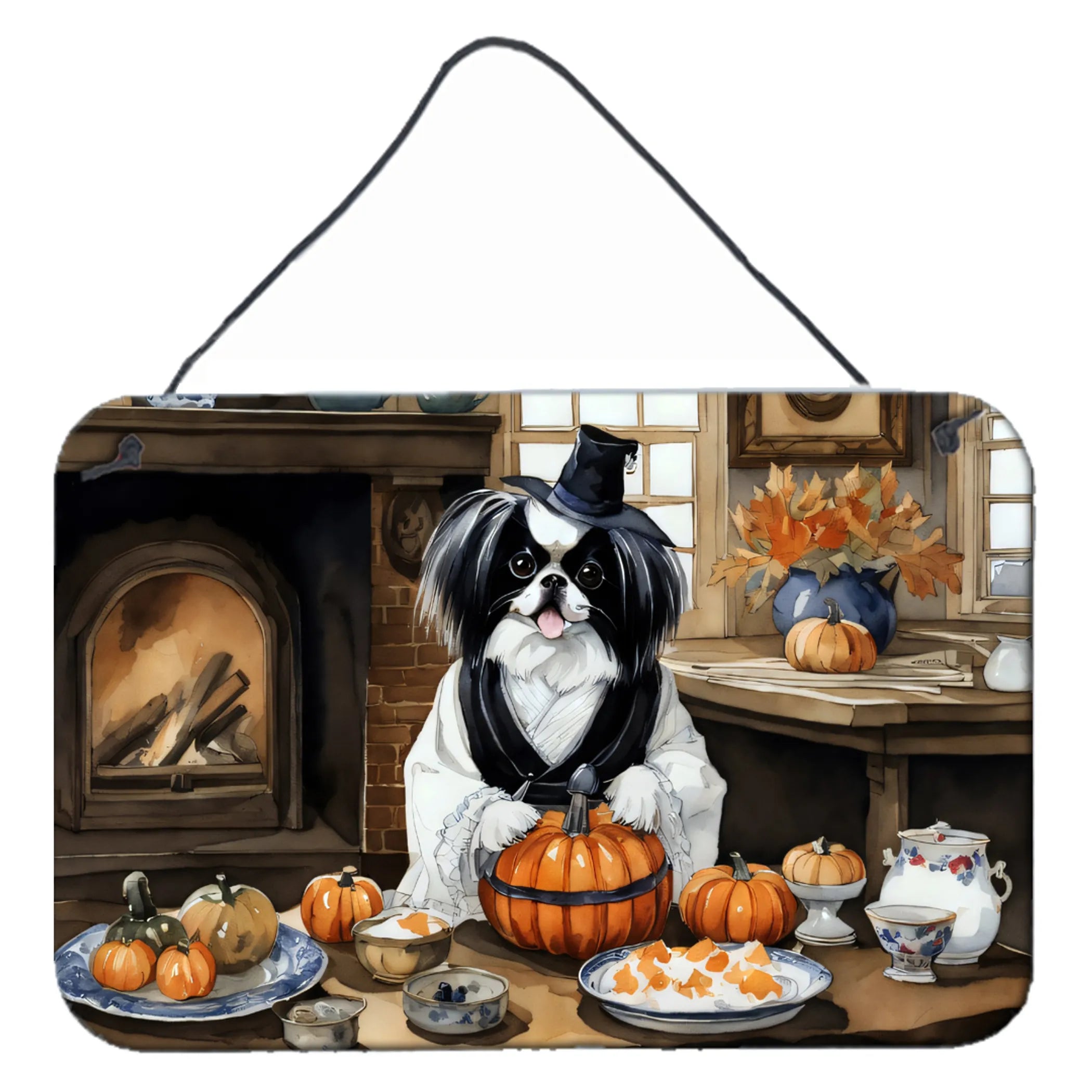 Fall Kitchen Pumpkin Pie Wall or Door Hanging Prints - Size: 8HX12W | Pack Of: 1 | Collection name: Fall kitchen pumpkin pie