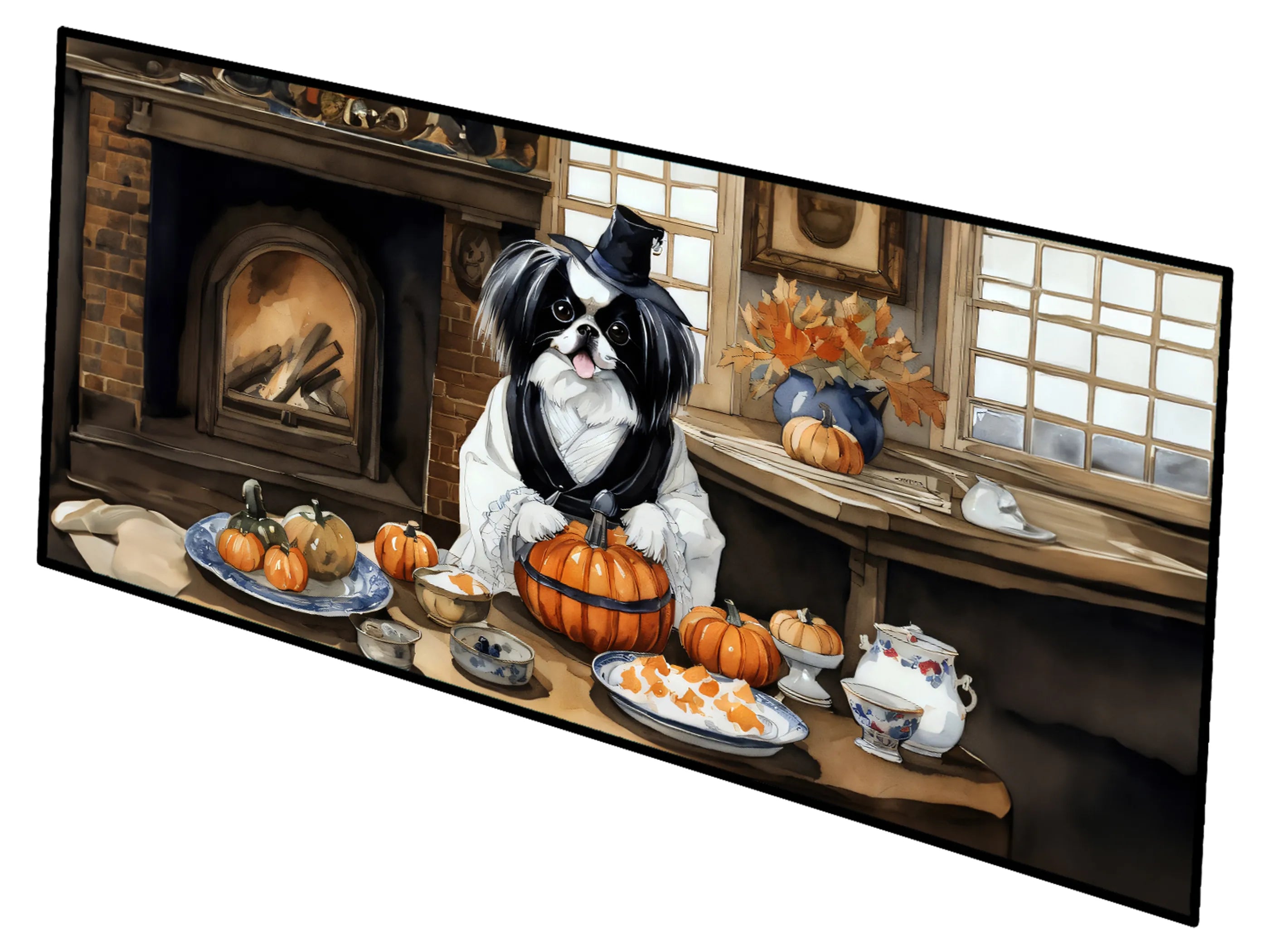 Fall Kitchen Pumpkin Pie Runner Mat 28x58 - Size: 28HX58W | Pack Of: 1 | Collection name: Fall kitchen pumpkin pie