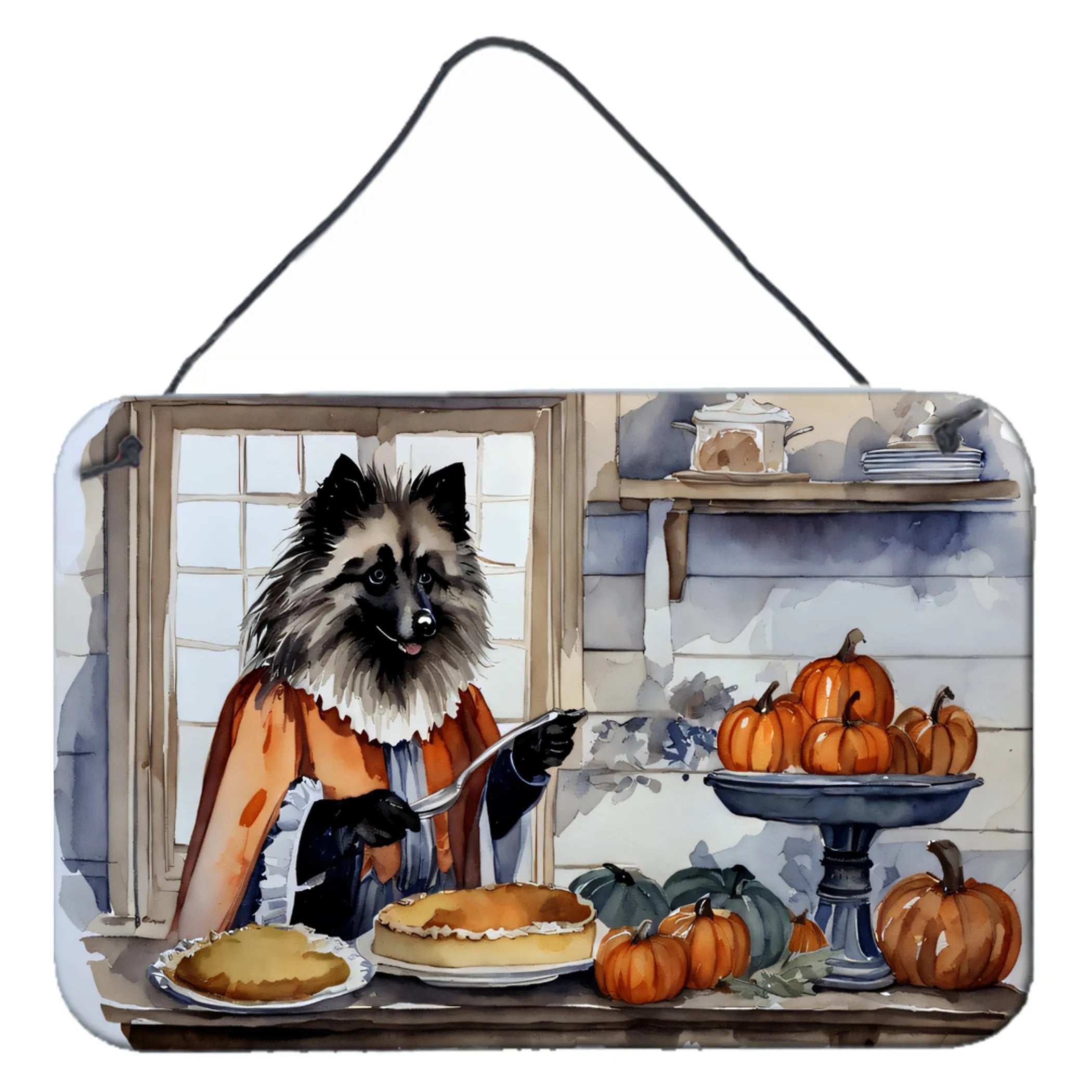 Fall Kitchen Pumpkin Pie Wall or Door Hanging Prints - Size: 8HX12W | Pack Of: 1 | Collection name: Fall kitchen pumpkin pie