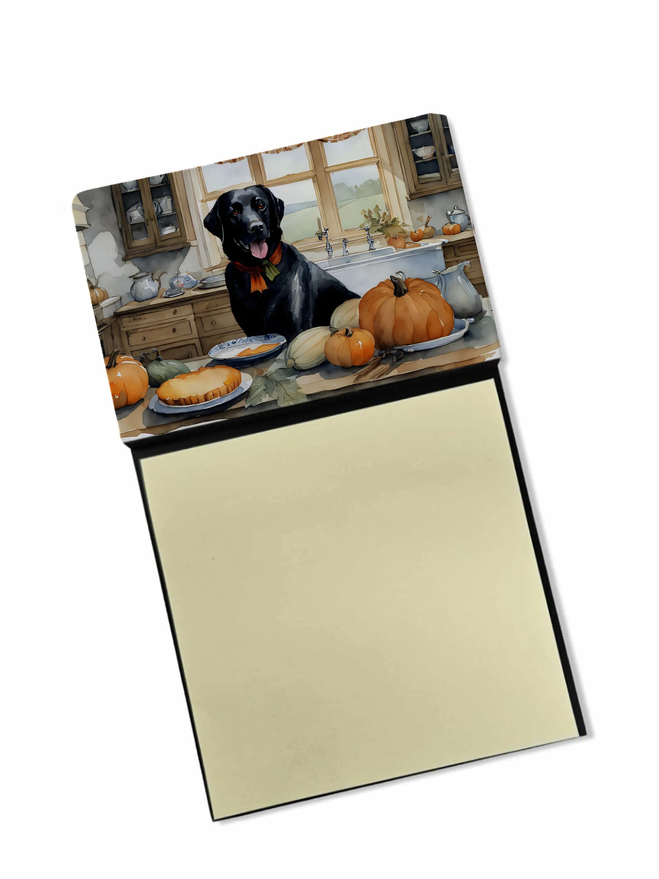 Fall Kitchen Pumpkin Pie Sticky Note Holder - Pack Of: 1 | Collection name: Fall kitchen pumpkin pie