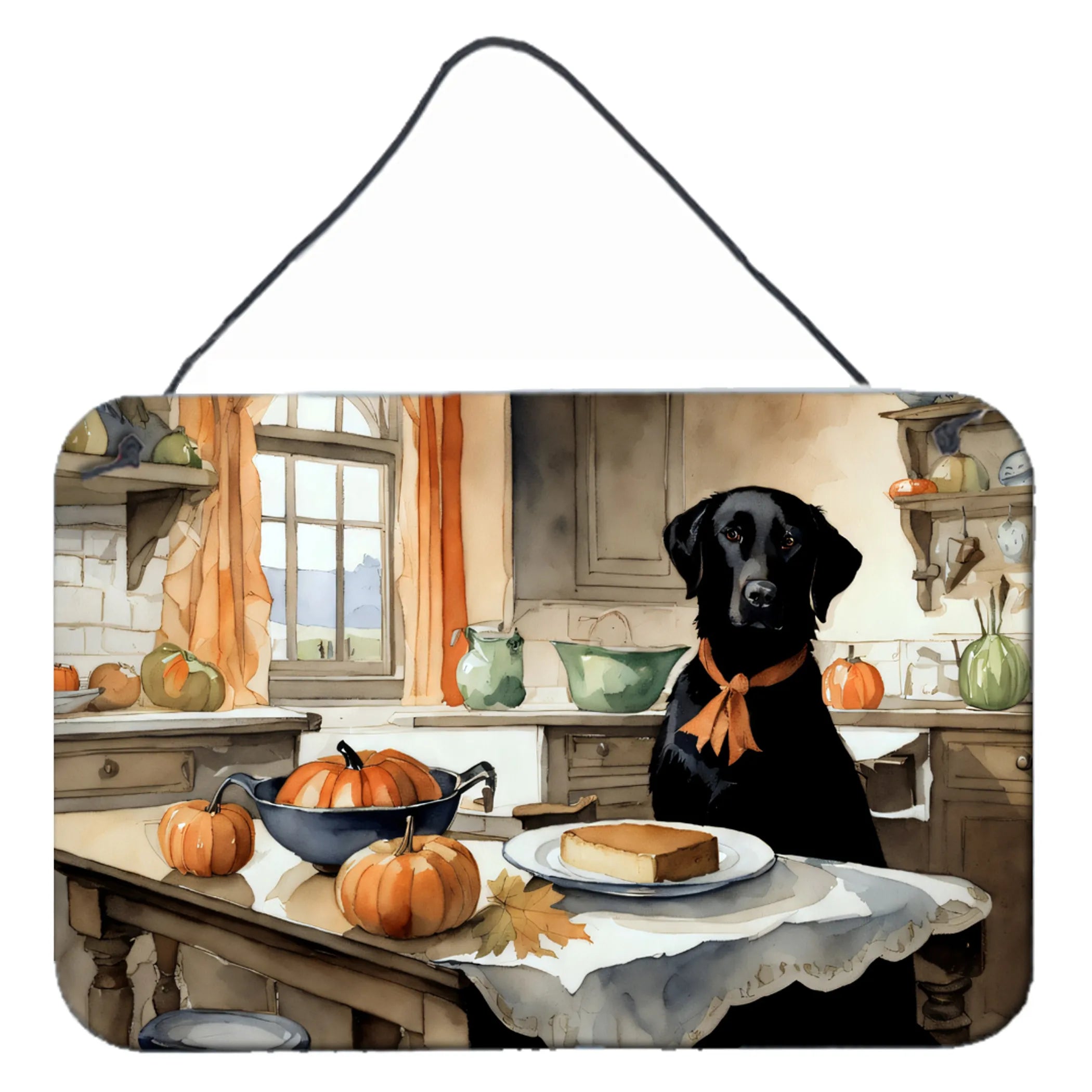Fall Kitchen Pumpkin Pie Wall or Door Hanging Prints - Size: 8HX12W | Pack Of: 1 | Collection name: Fall kitchen pumpkin pie