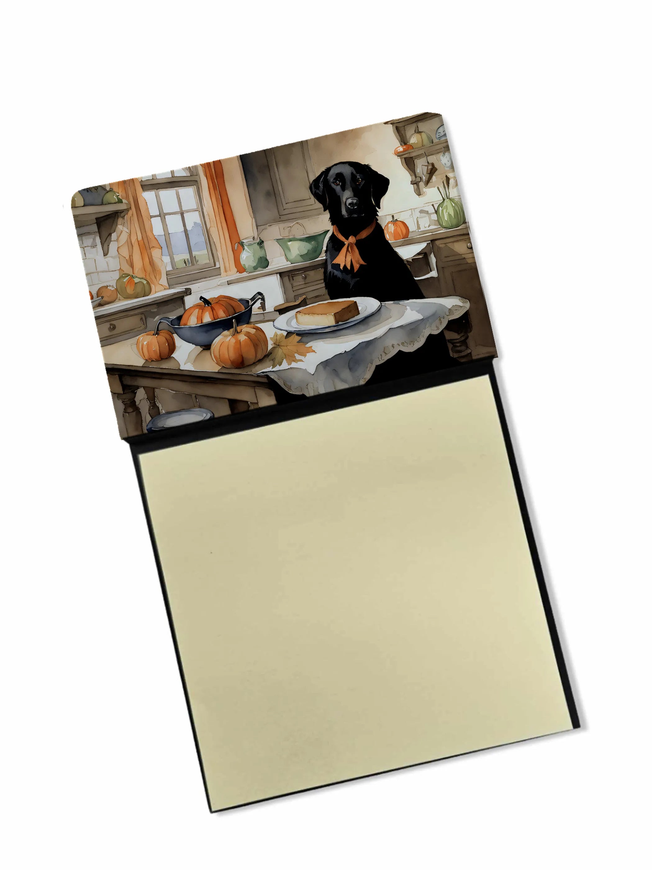 Fall Kitchen Pumpkin Pie Sticky Note Holder - Pack Of: 1 | Collection name: Fall kitchen pumpkin pie