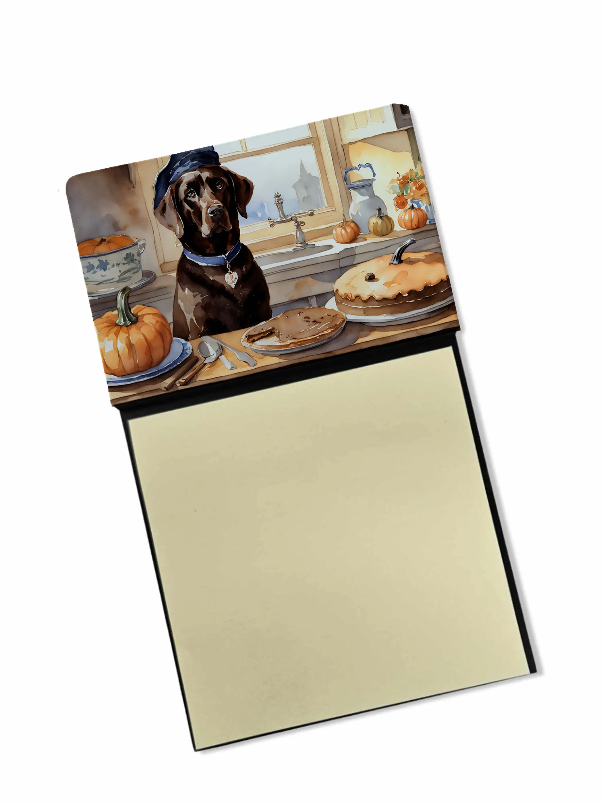 Fall Kitchen Pumpkin Pie Sticky Note Holder - Pack Of: 1 | Collection name: Fall kitchen pumpkin pie