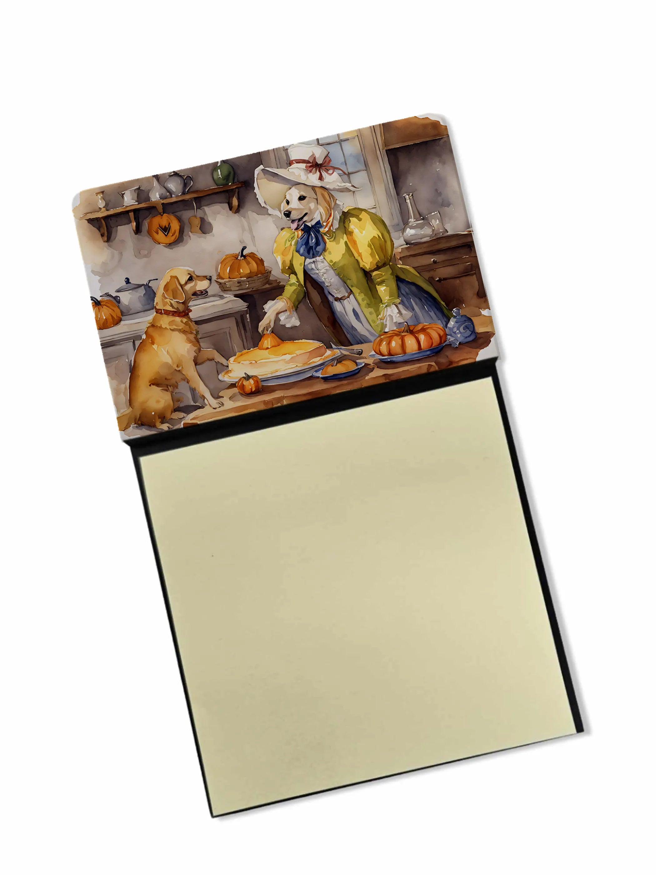 Fall Kitchen Pumpkin Pie Sticky Note Holder - Pack Of: 1 | Collection name: Fall kitchen pumpkin pie