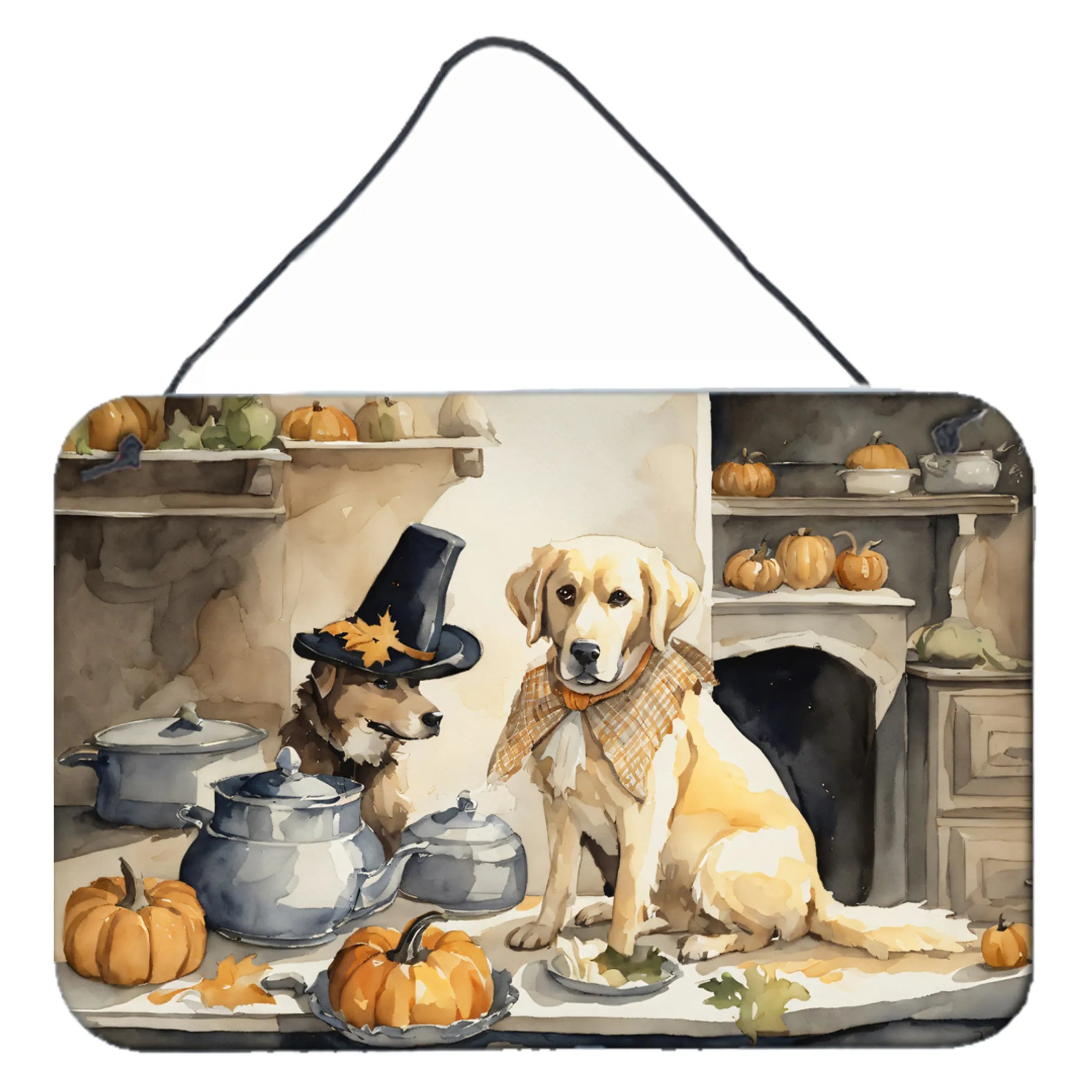 Fall Kitchen Pumpkin Pie Wall or Door Hanging Prints - Size: 8HX12W | Pack Of: 1 | Collection name: Fall kitchen pumpkin pie