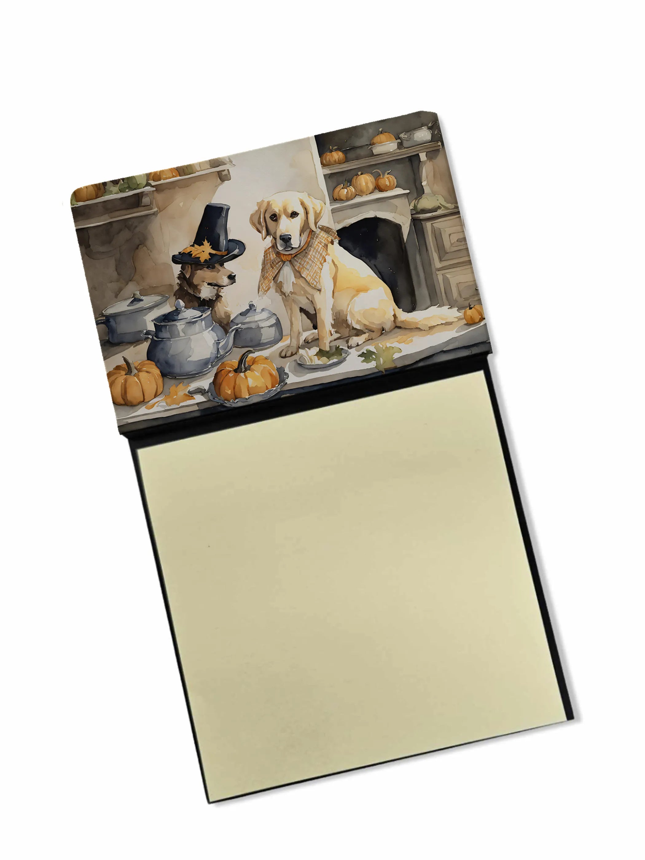 Fall Kitchen Pumpkin Pie Sticky Note Holder - Pack Of: 1 | Collection name: Fall kitchen pumpkin pie