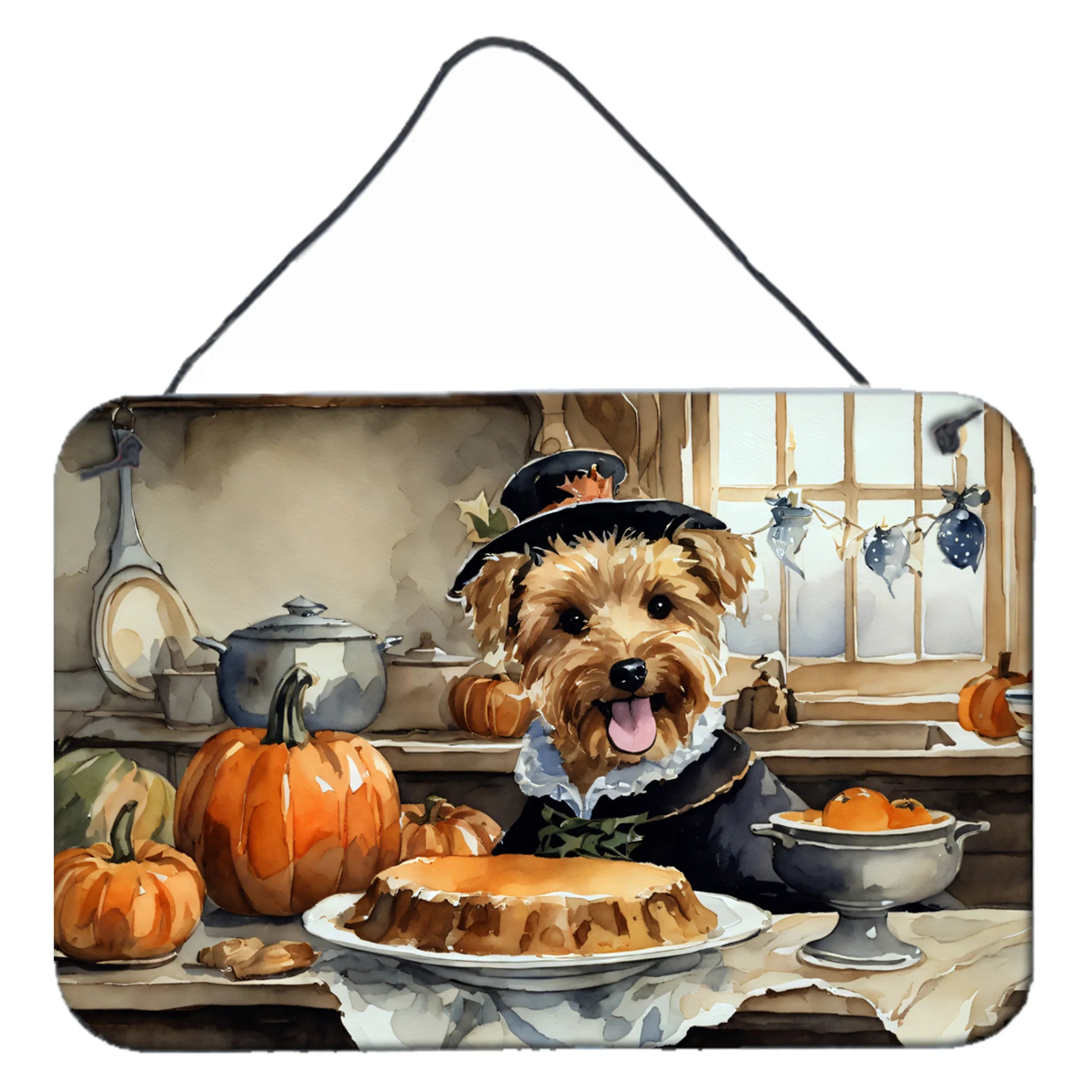 Fall Kitchen Pumpkin Pie Wall or Door Hanging Prints - Size: 8HX12W | Pack Of: 1 | Collection name: Fall kitchen pumpkin pie
