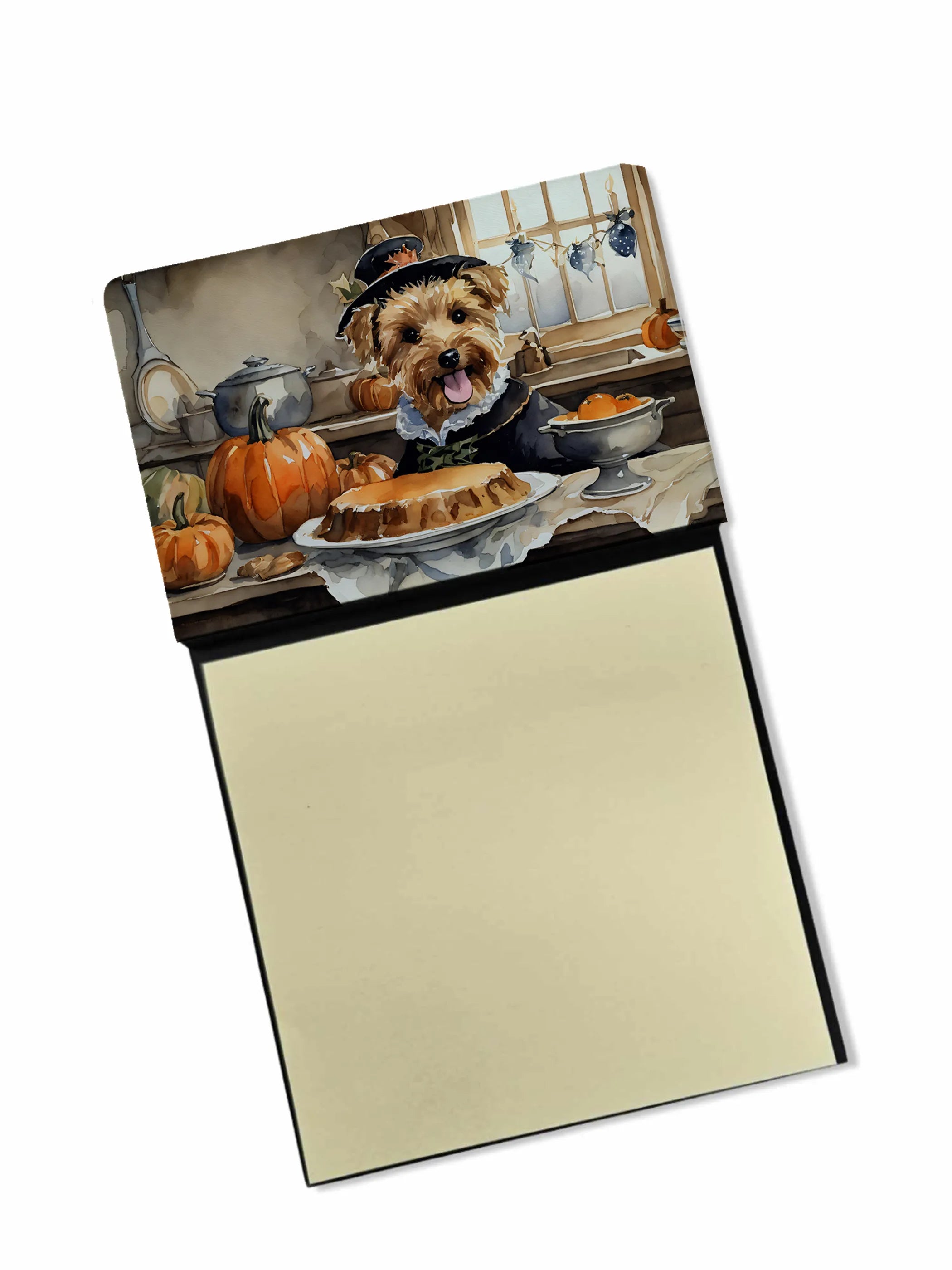 Fall Kitchen Pumpkin Pie Sticky Note Holder - Pack Of: 1 | Collection name: Fall kitchen pumpkin pie