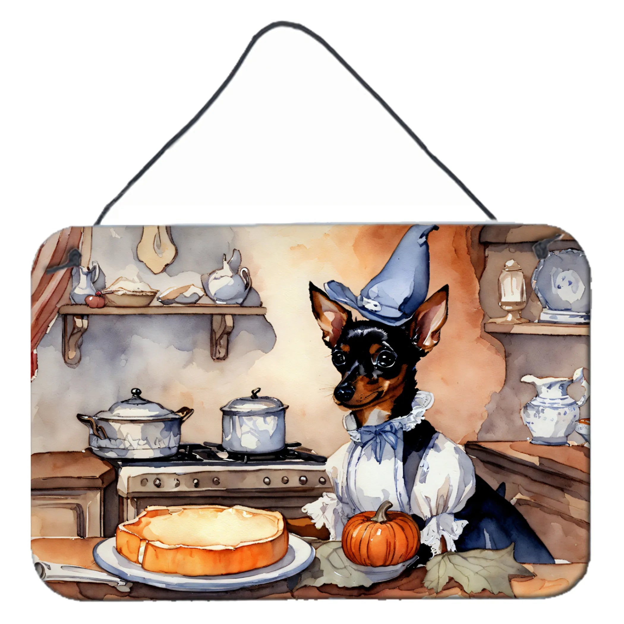 Fall Kitchen Pumpkin Pie Wall or Door Hanging Prints - Size: 8HX12W | Pack Of: 1 | Collection name: Fall kitchen pumpkin pie