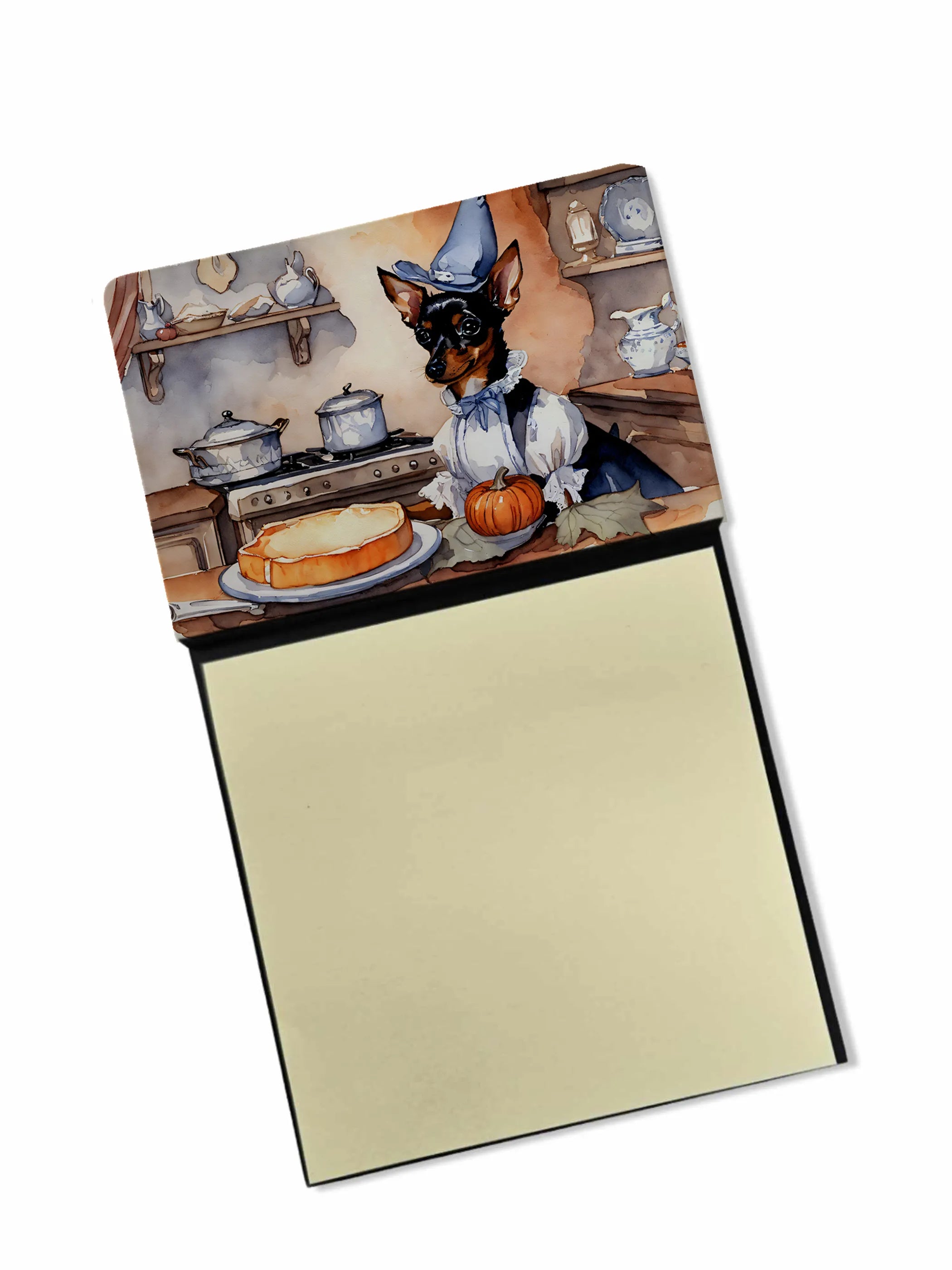 Fall Kitchen Pumpkin Pie Sticky Note Holder - Pack Of: 1 | Collection name: Fall kitchen pumpkin pie