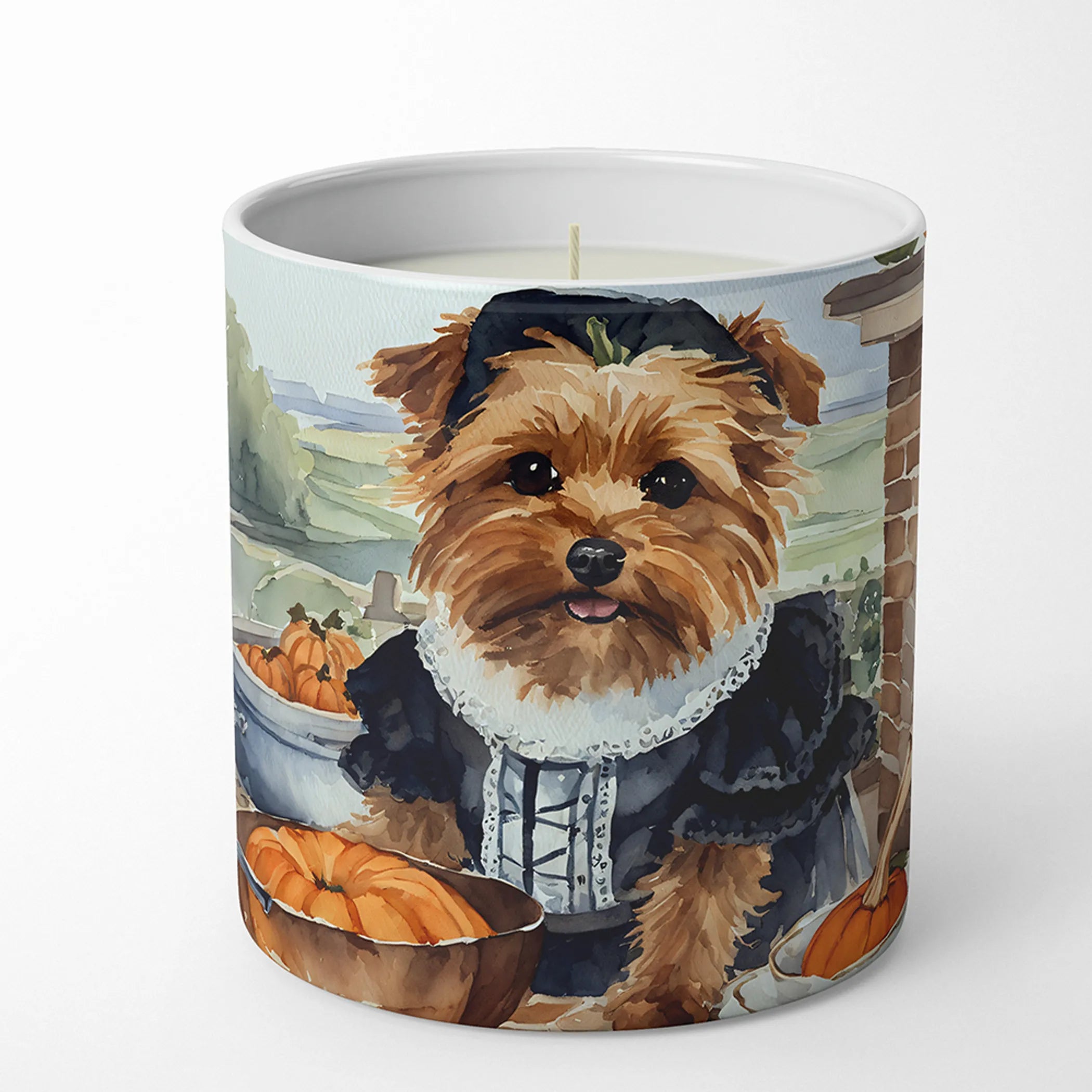 Fall Kitchen Pumpkin Pie Decorative Soy Candle - Size: 10 OZ | Pack Of: 1 | Collection name: Fall kitchen pumpkin pie