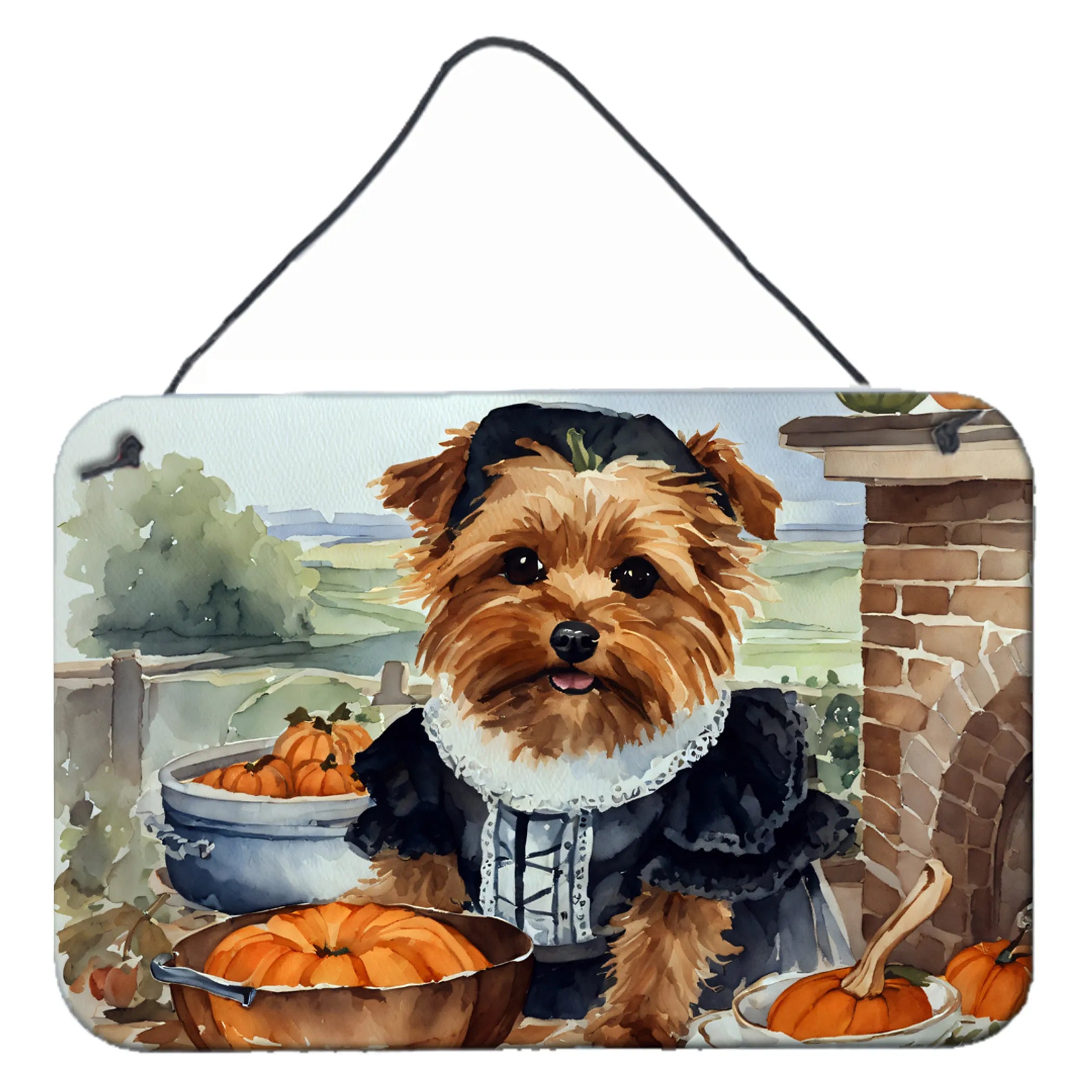 Fall Kitchen Pumpkin Pie Wall or Door Hanging Prints - Size: 8HX12W | Pack Of: 1 | Collection name: Fall kitchen pumpkin pie