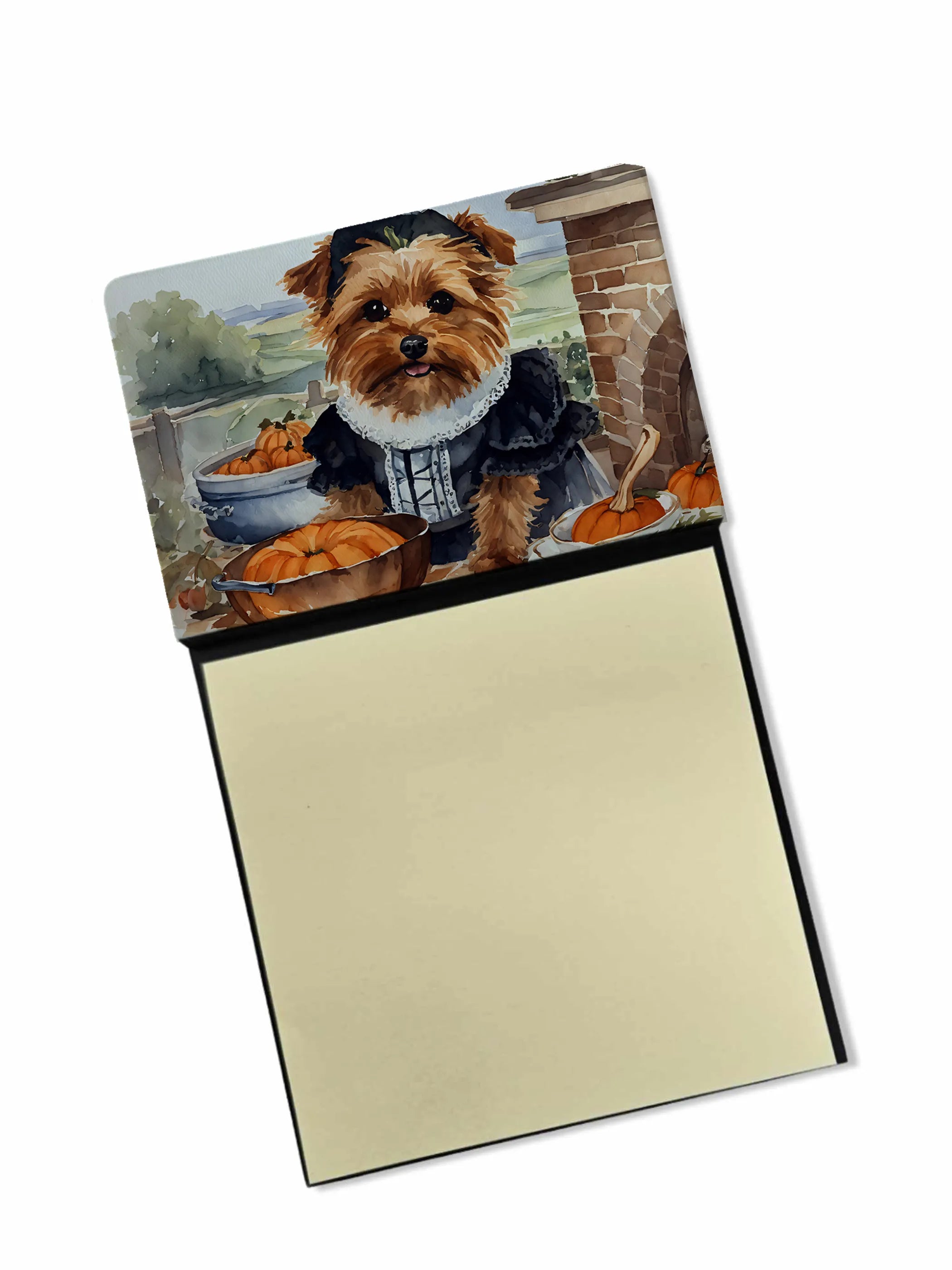Fall Kitchen Pumpkin Pie Sticky Note Holder - Pack Of: 1 | Collection name: Fall kitchen pumpkin pie