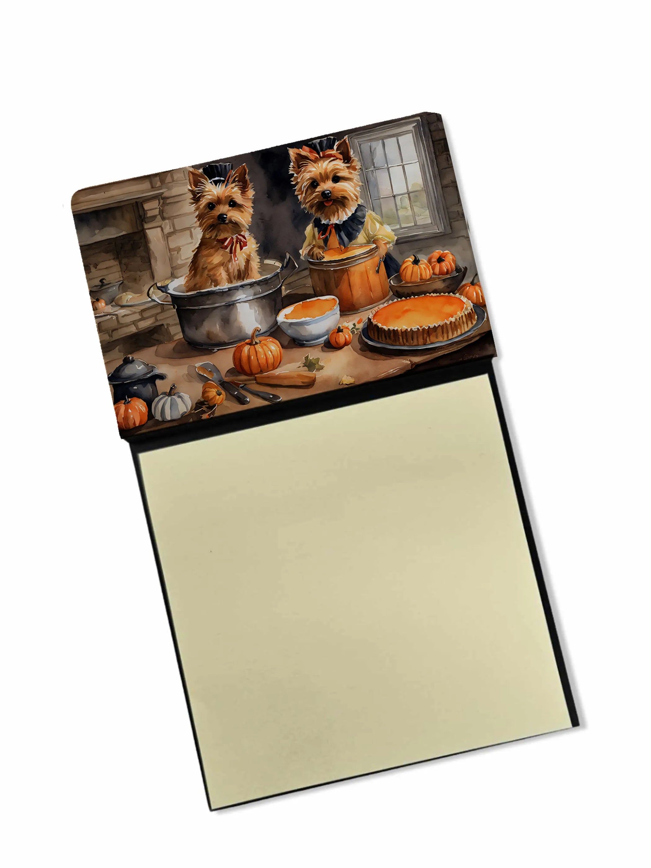 Fall Kitchen Pumpkin Pie Sticky Note Holder - Pack Of: 1 | Collection name: Fall kitchen pumpkin pie