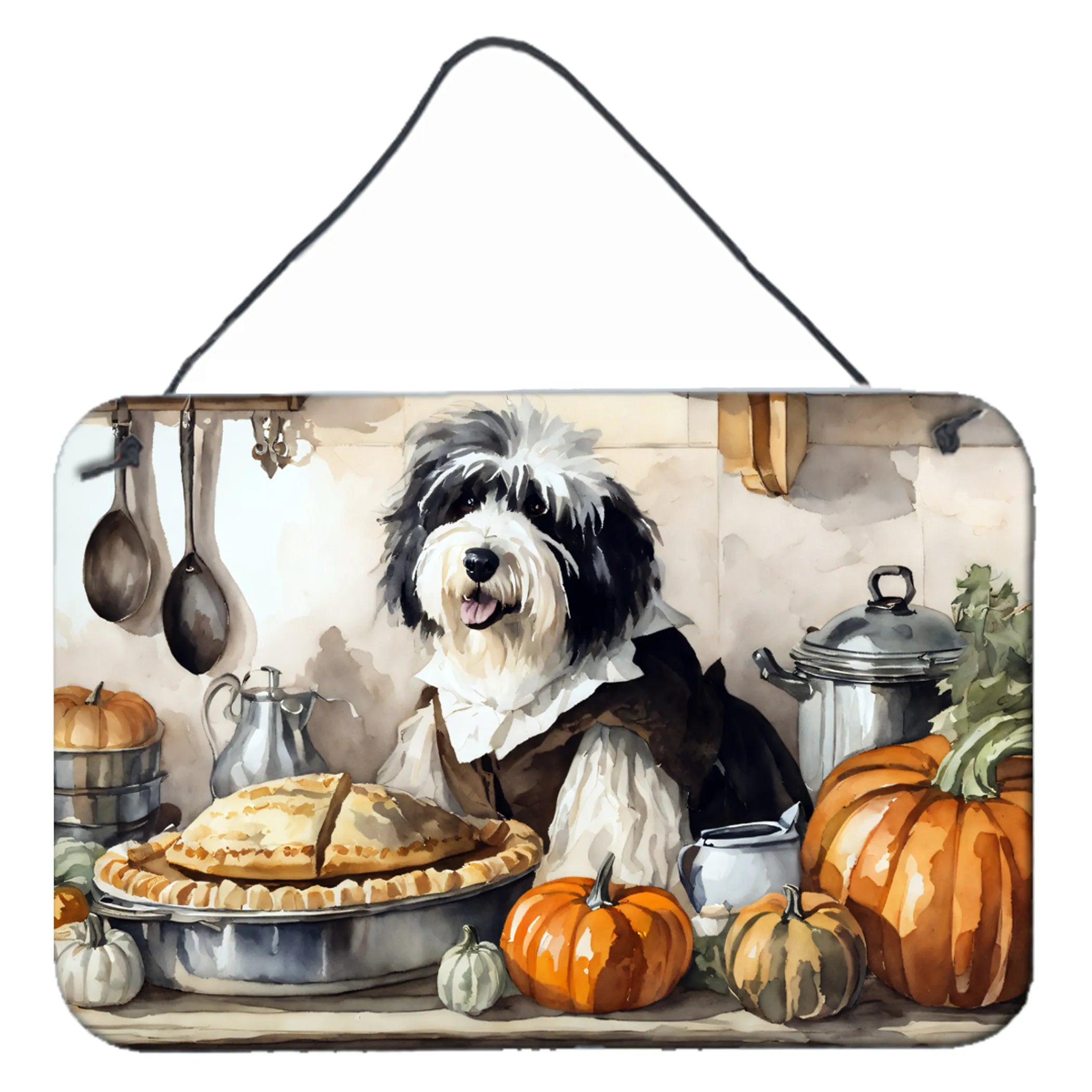 Fall Kitchen Pumpkin Pie Wall or Door Hanging Prints - Size: 8HX12W | Pack Of: 1 | Collection name: Fall kitchen pumpkin pie