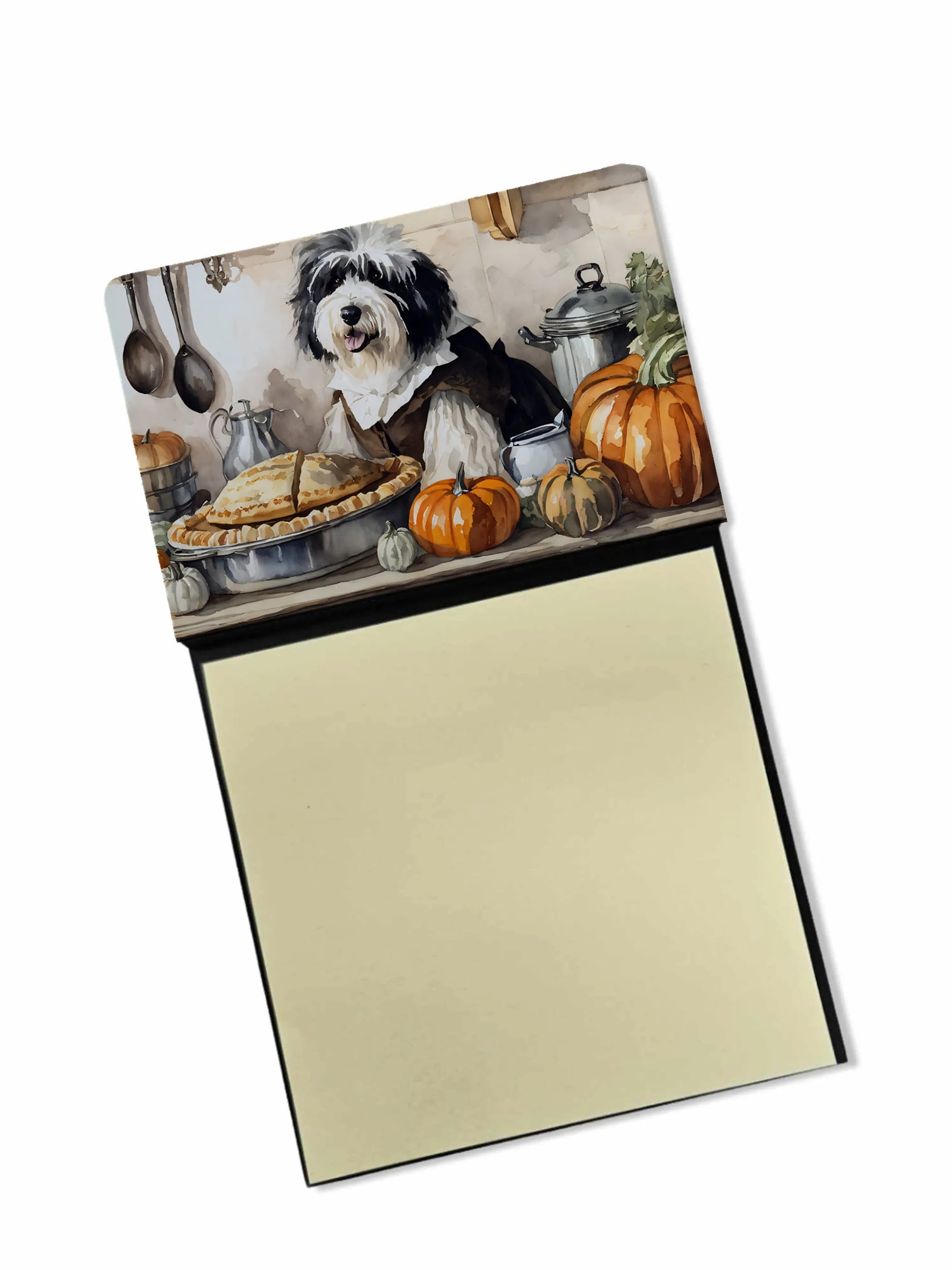Fall Kitchen Pumpkin Pie Sticky Note Holder - Pack Of: 1 | Collection name: Fall kitchen pumpkin pie