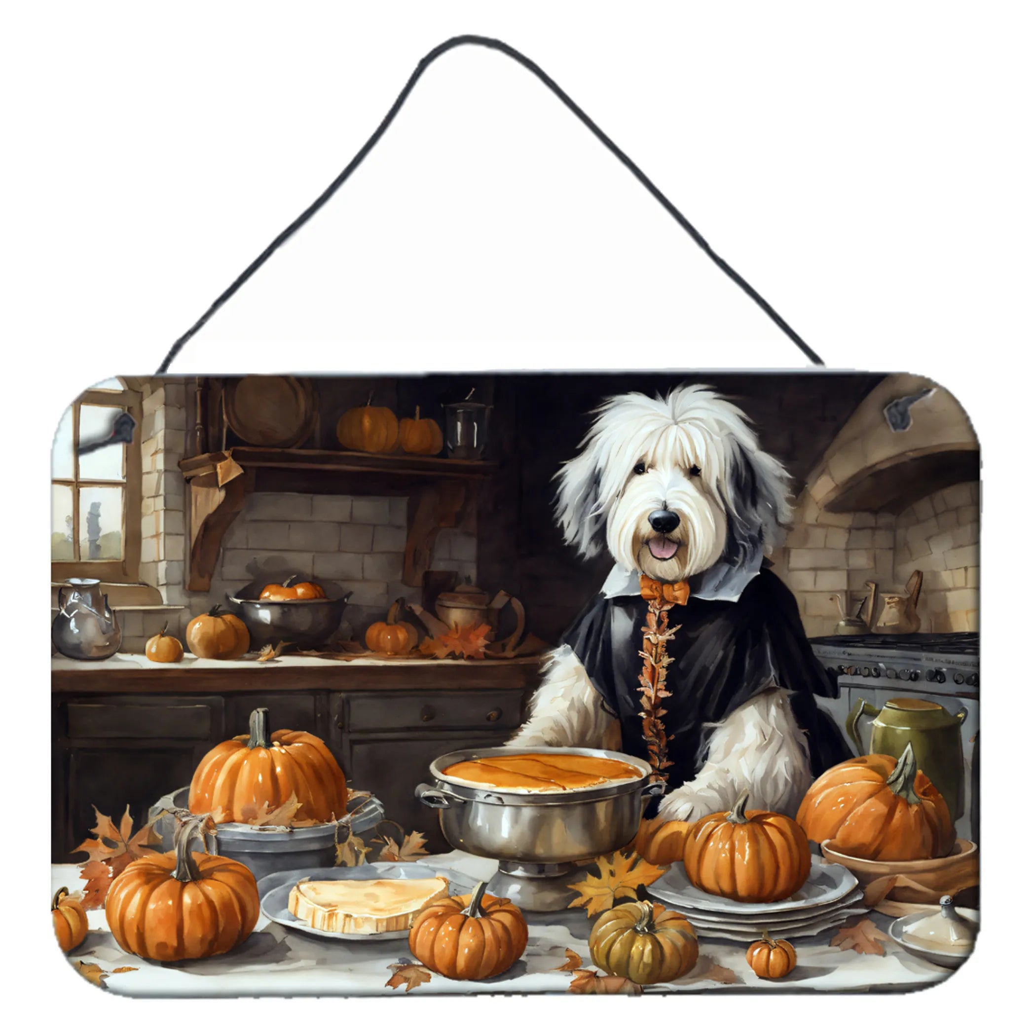 Fall Kitchen Pumpkin Pie Wall or Door Hanging Prints - Size: 8HX12W | Pack Of: 1 | Collection name: Fall kitchen pumpkin pie