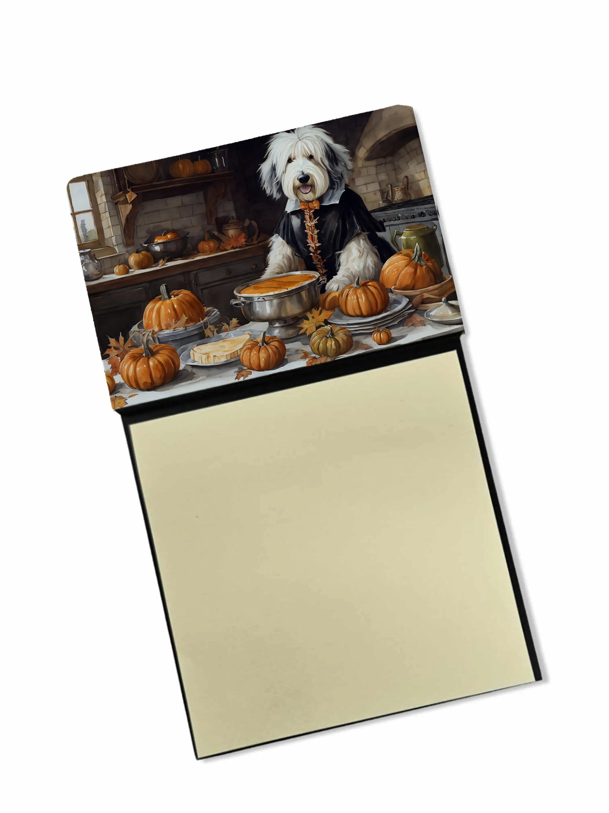 Fall Kitchen Pumpkin Pie Sticky Note Holder - Pack Of: 1 | Collection name: Fall kitchen pumpkin pie
