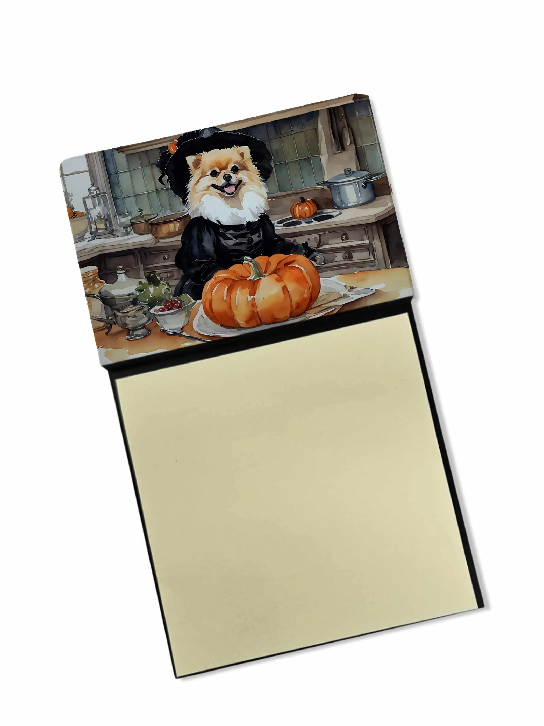 Fall Kitchen Pumpkin Pie Sticky Note Holder - Pack Of: 1 | Collection name: Fall kitchen pumpkin pie