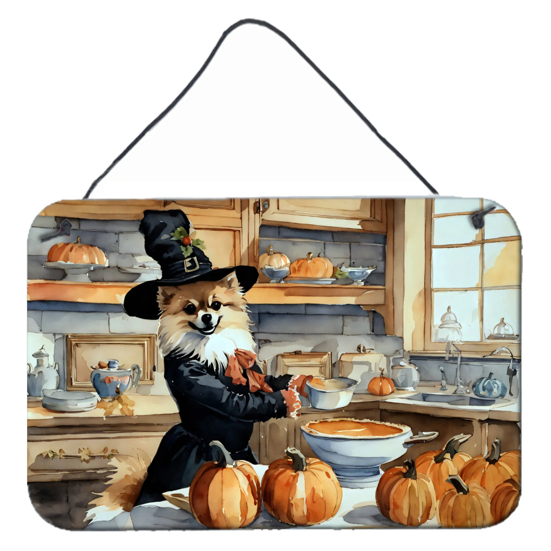 Fall Kitchen Pumpkin Pie Wall or Door Hanging Prints - Size: 8HX12W | Pack Of: 1 | Collection name: Fall kitchen pumpkin pie