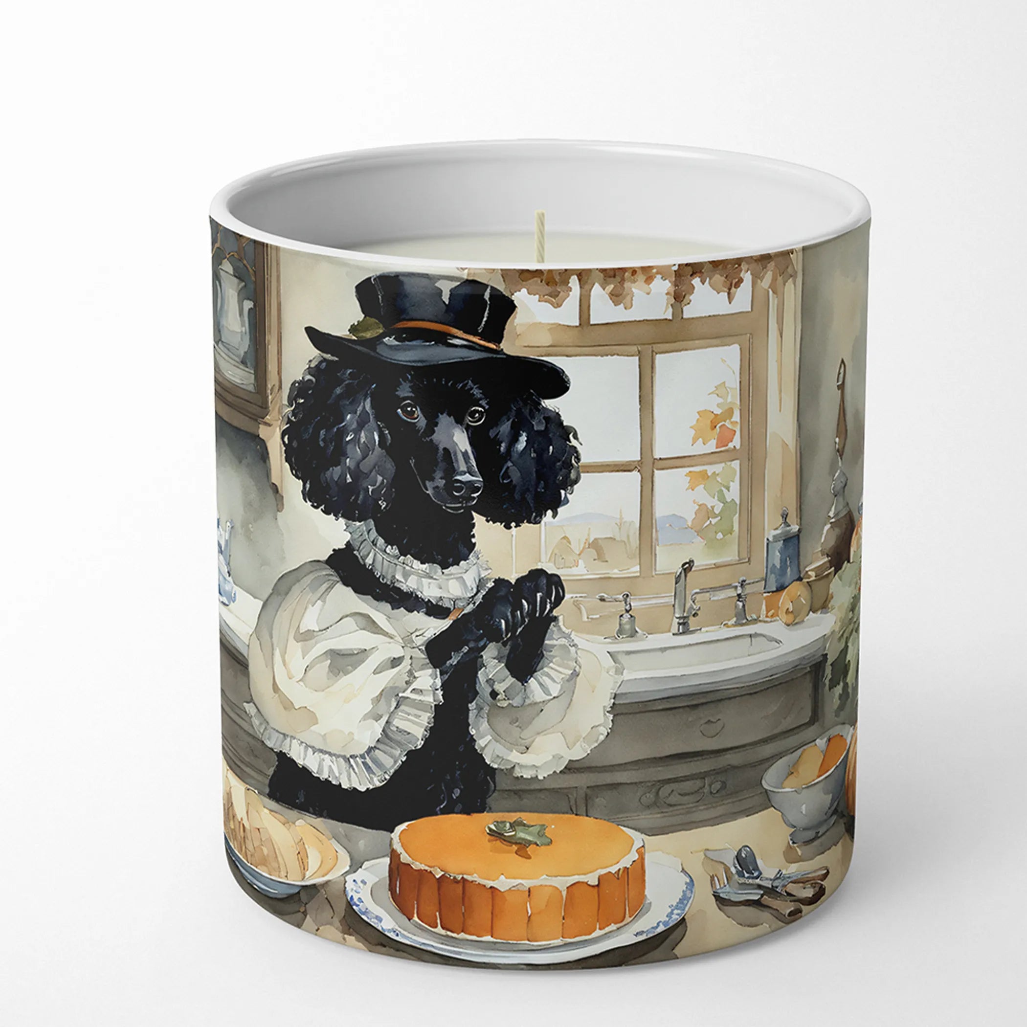 Fall Kitchen Pumpkin Pie Decorative Soy Candle - Size: 10 OZ | Pack Of: 1 | Collection name: Fall kitchen pumpkin pie