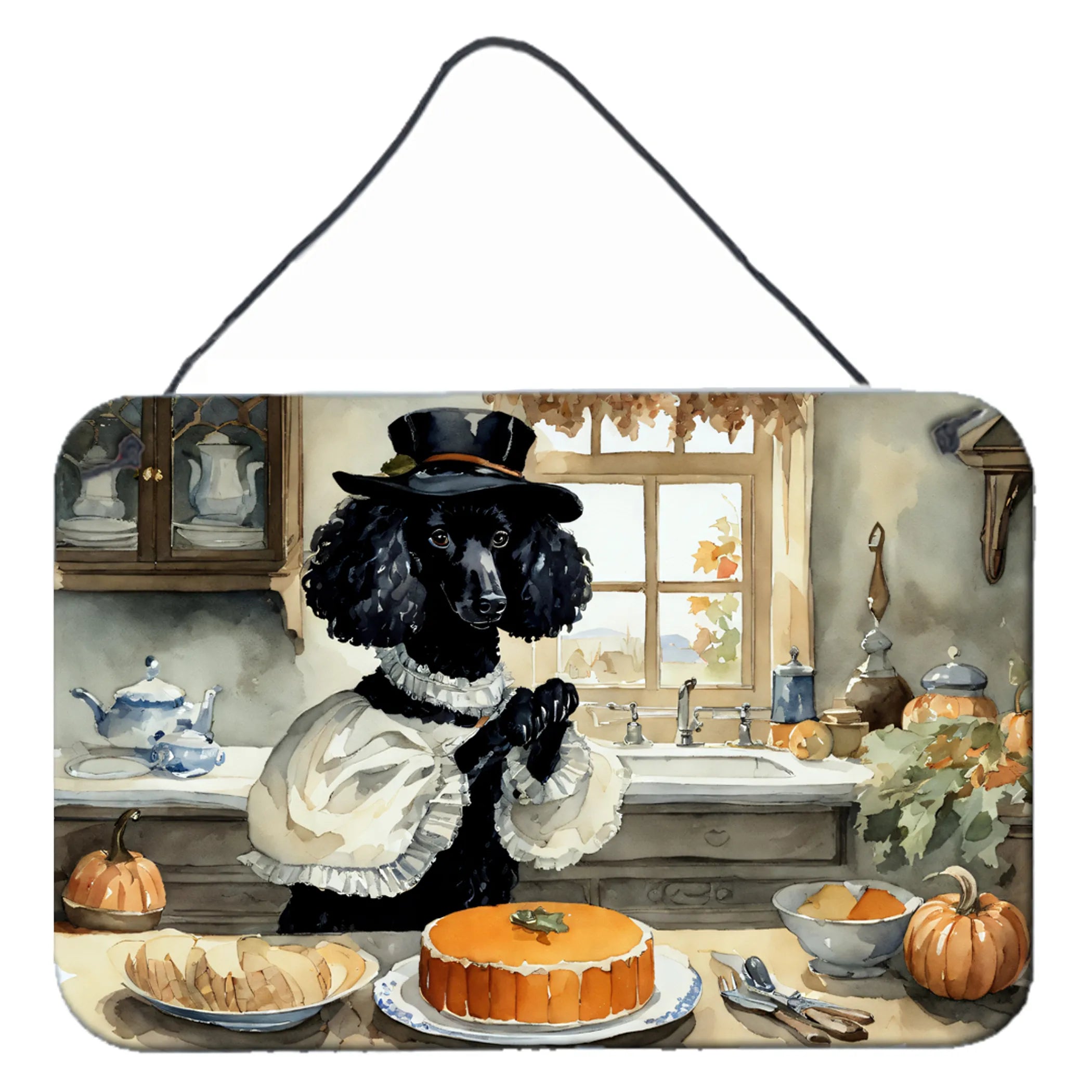 Fall Kitchen Pumpkin Pie Wall or Door Hanging Prints - Size: 8HX12W | Pack Of: 1 | Collection name: Fall kitchen pumpkin pie