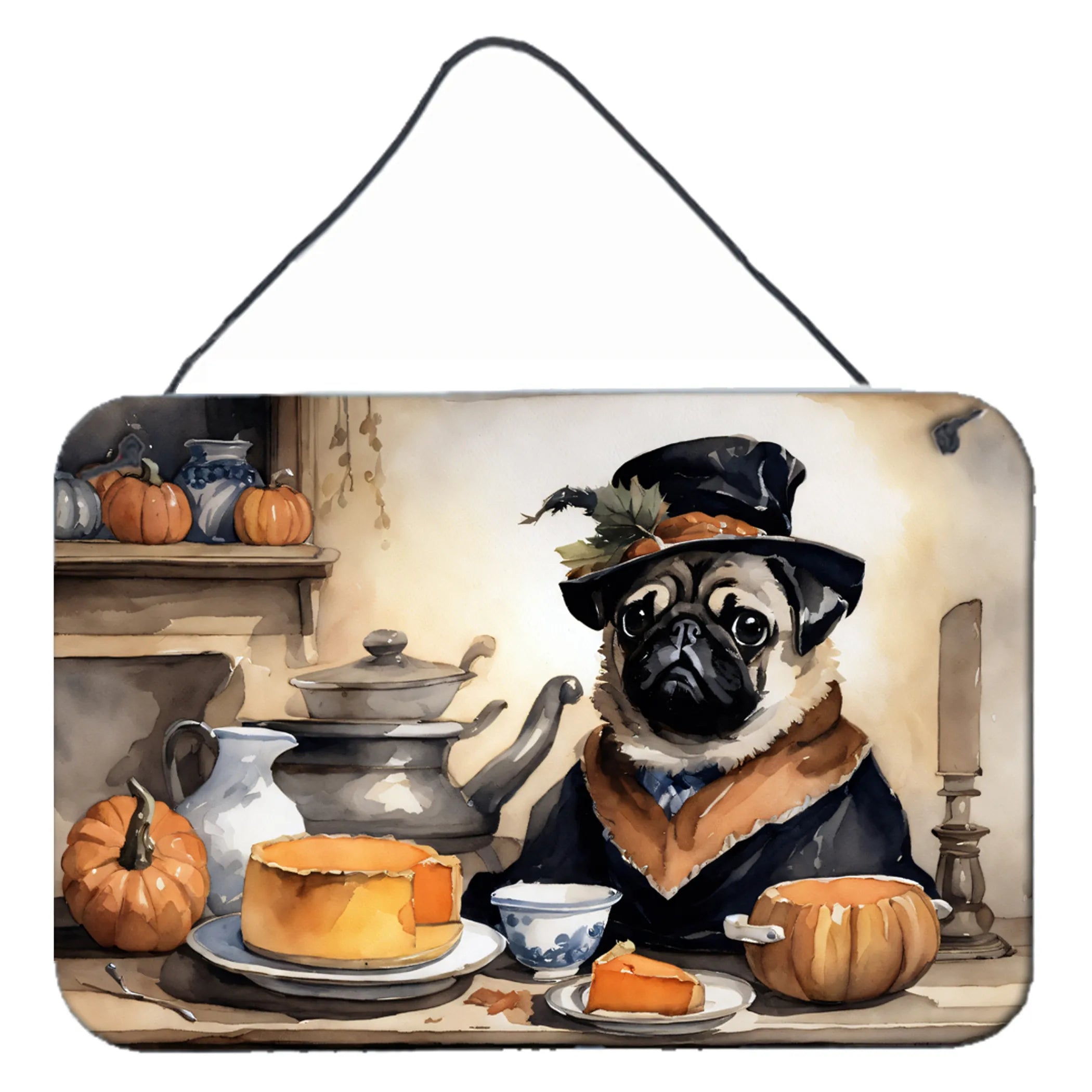 Fall Kitchen Pumpkin Pie Wall or Door Hanging Prints - Size: 8HX12W | Pack Of: 1 | Collection name: Fall kitchen pumpkin pie