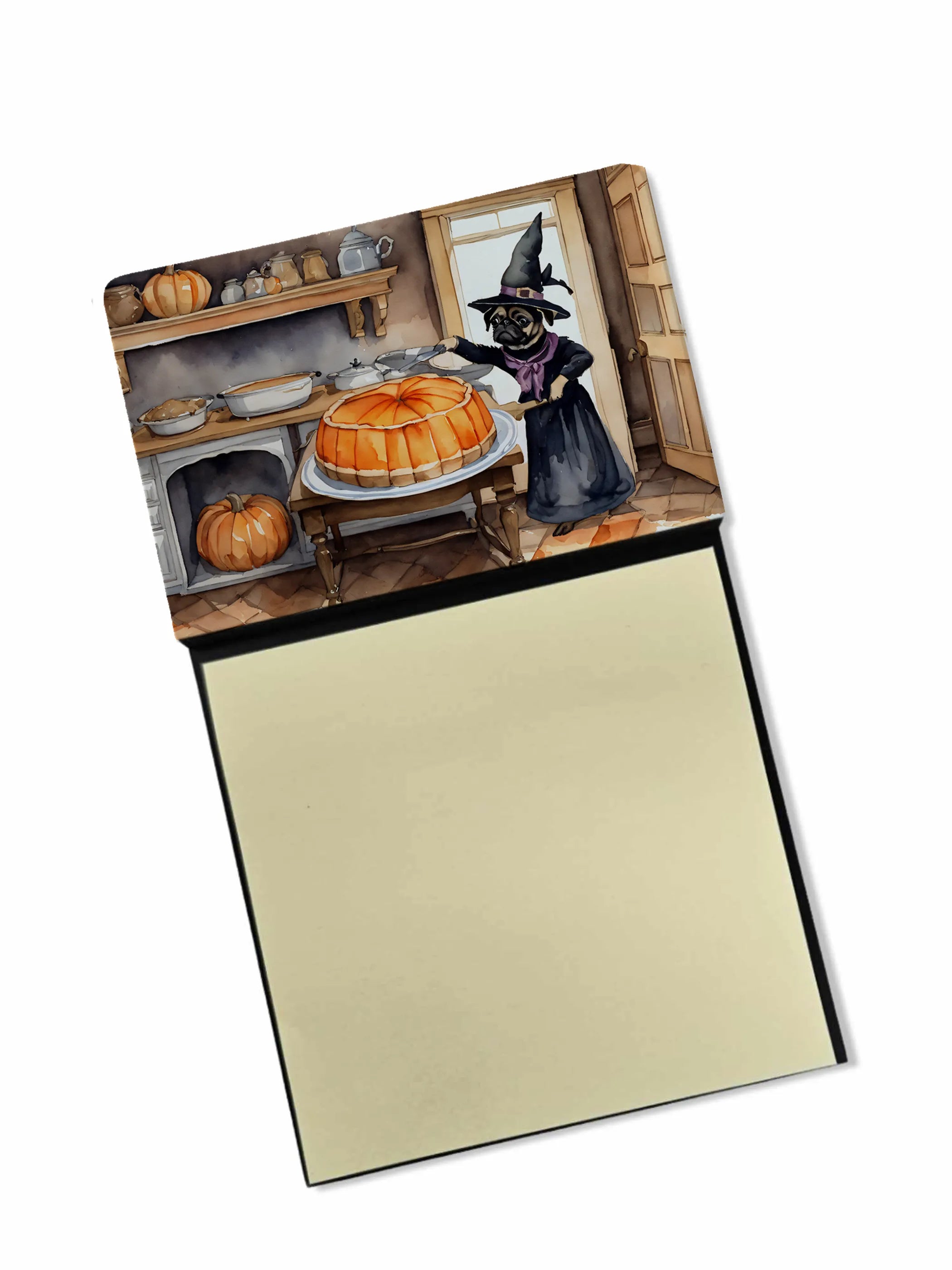 Fall Kitchen Pumpkin Pie Sticky Note Holder - Pack Of: 1 | Collection name: Fall kitchen pumpkin pie