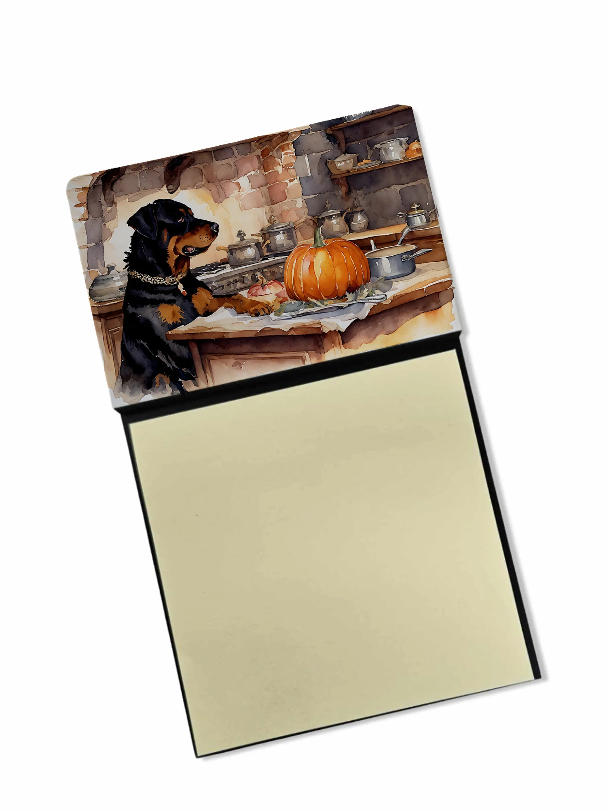 Fall Kitchen Pumpkin Pie Sticky Note Holder - Pack Of: 1 | Collection name: Fall kitchen pumpkin pie